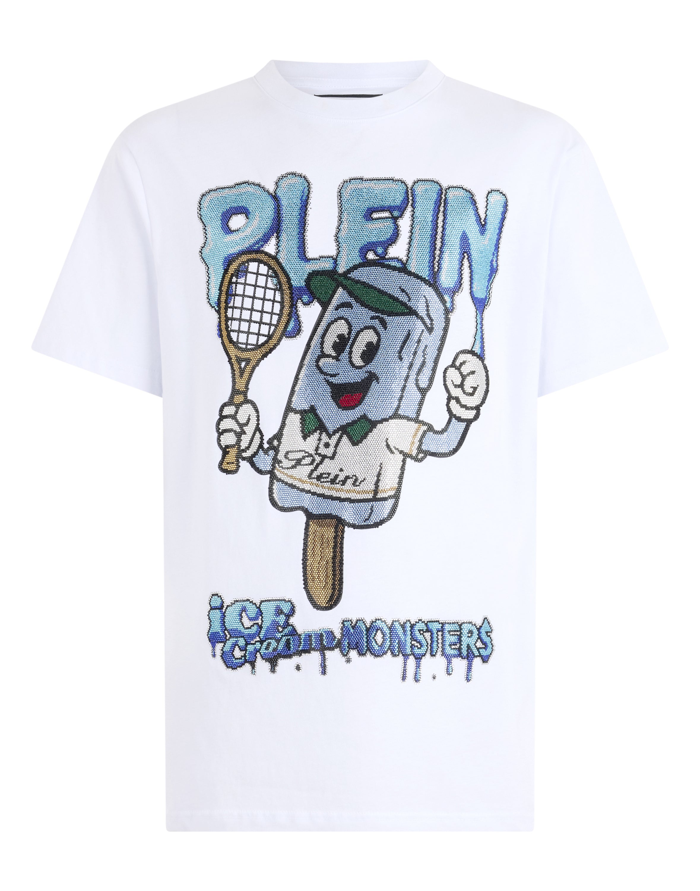 Round Neck T-Shirt Ice Cream Tennis