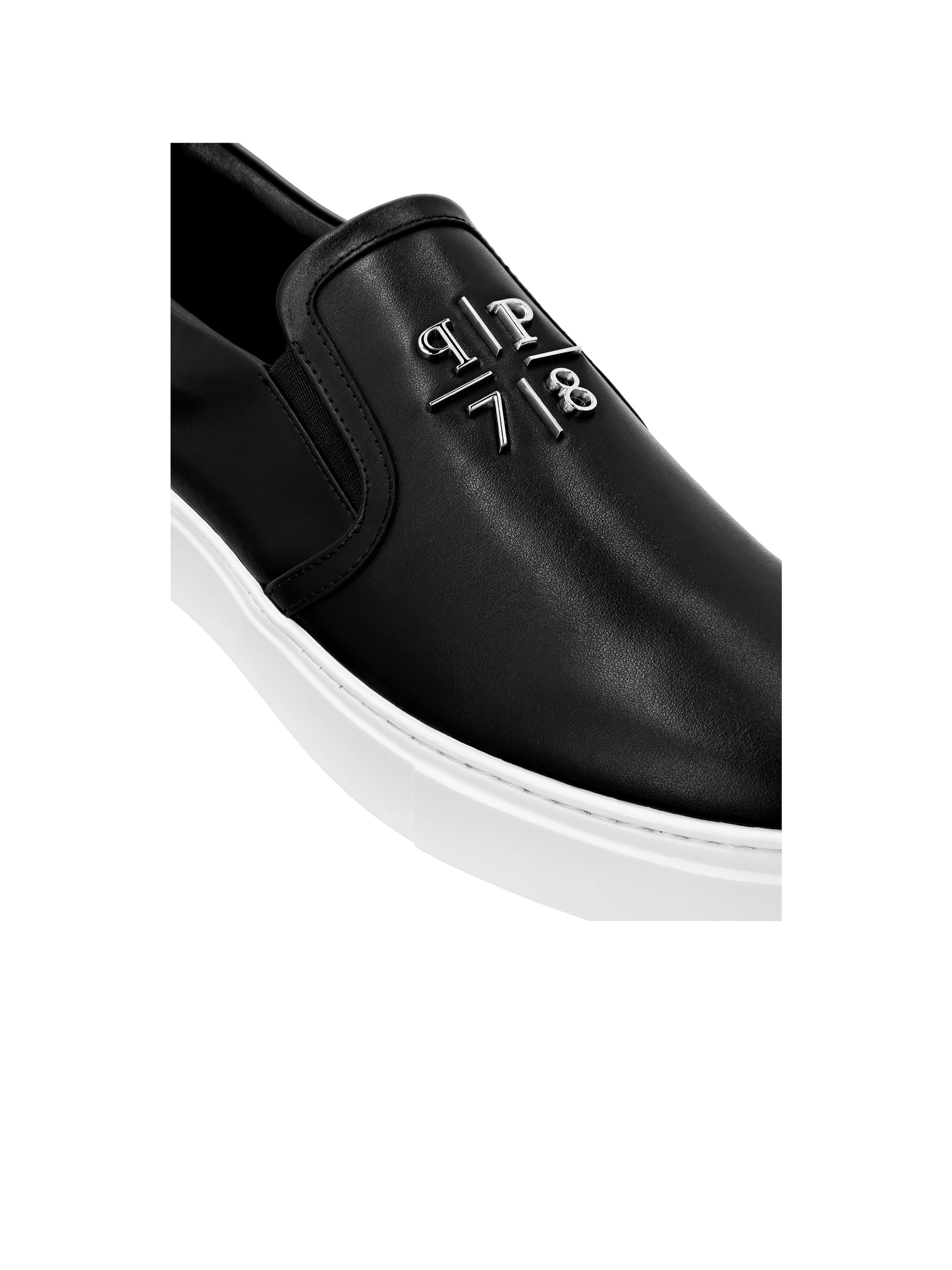 Nappa Leather Slip On Triangle