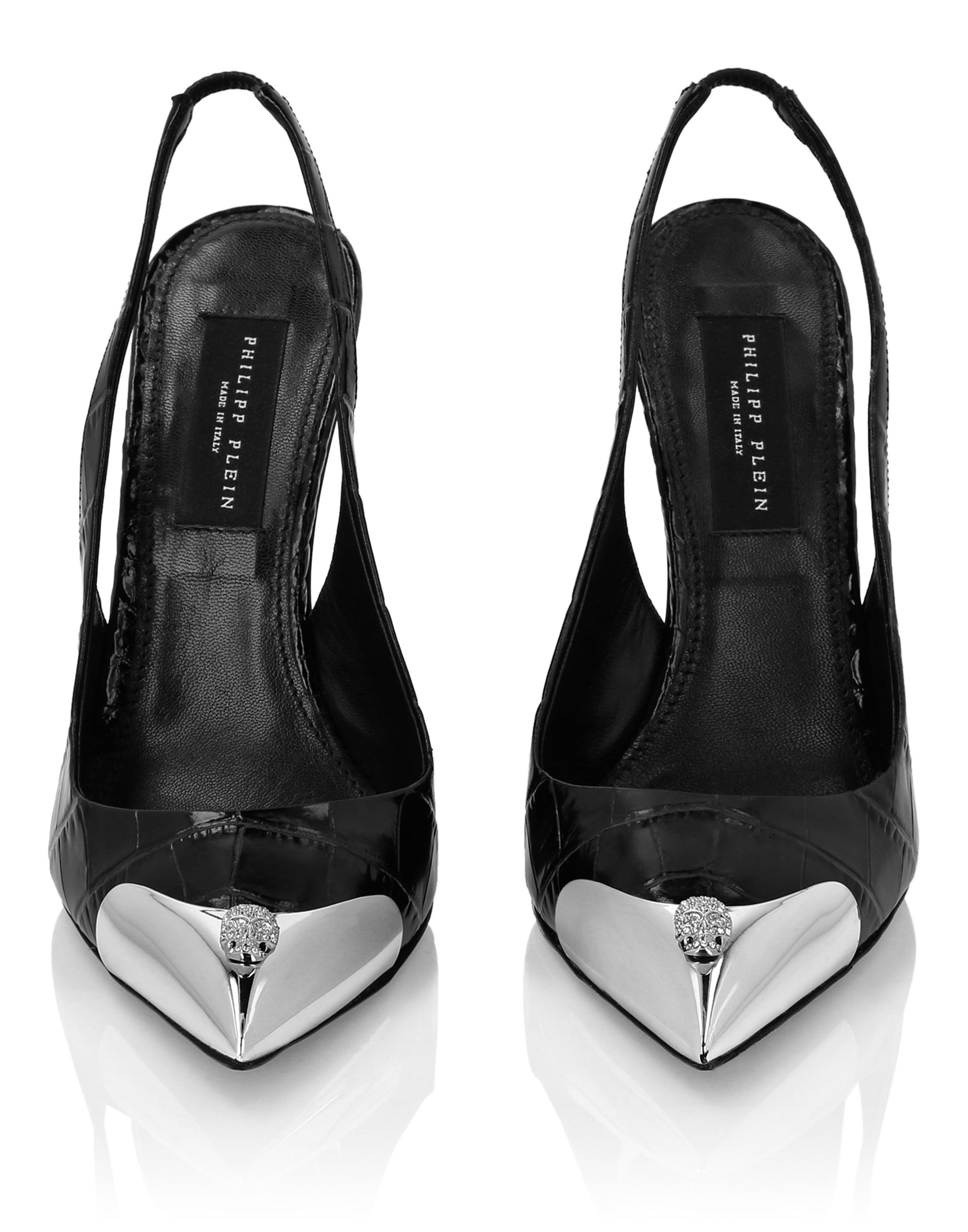 Slingback shoes SKULL