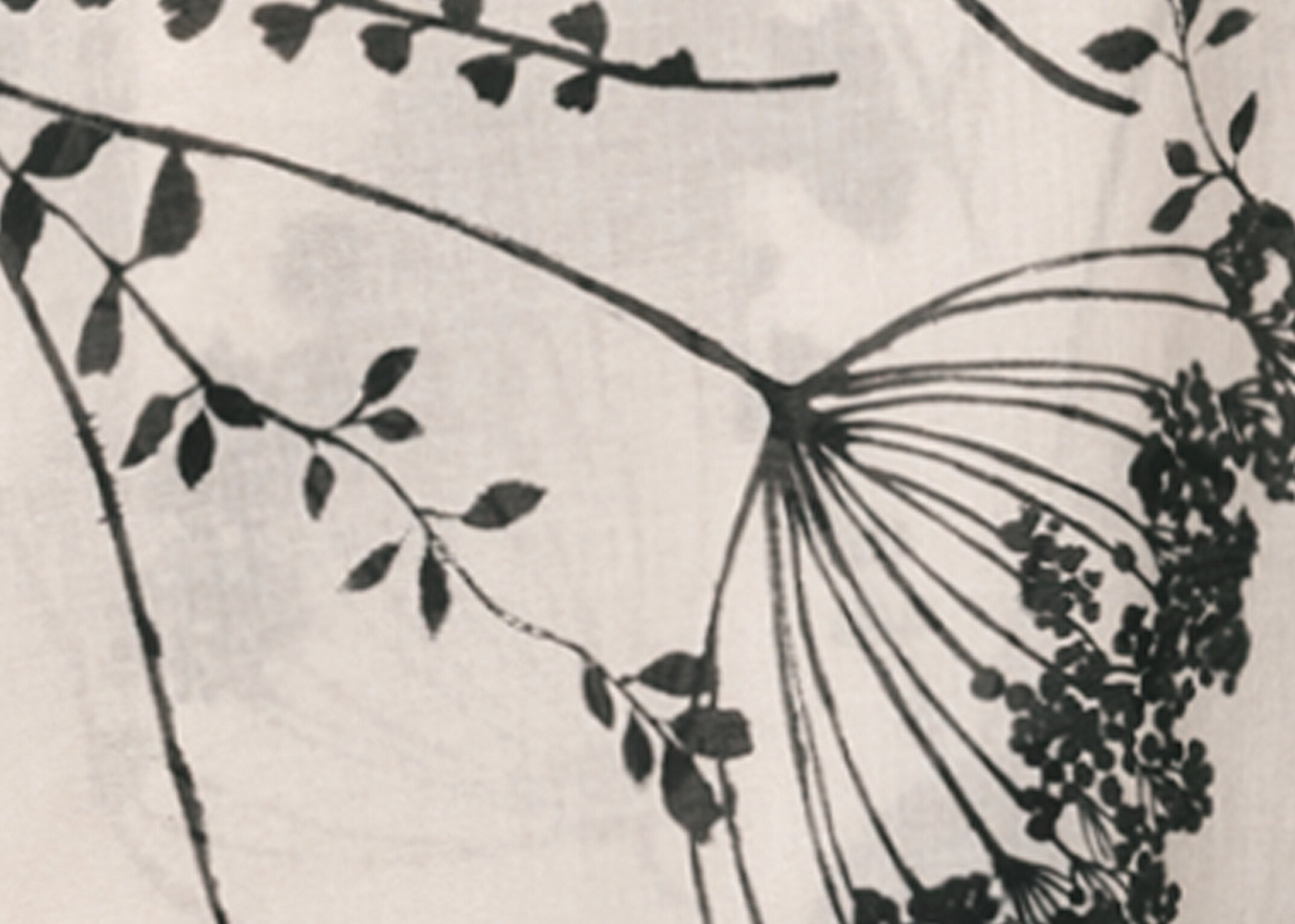 Bluse mit Herbarium-Print