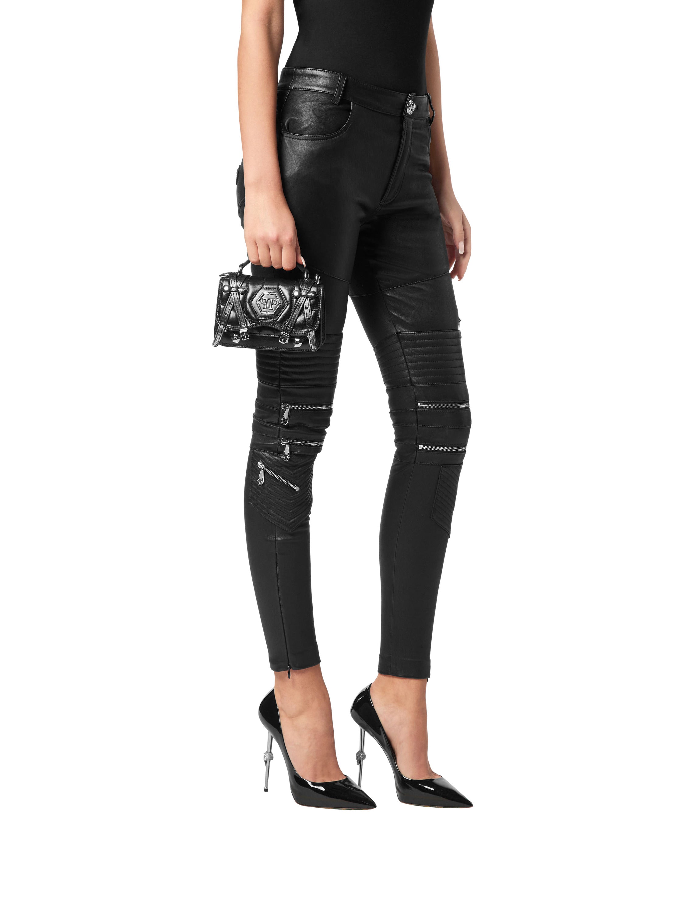 Leather Small Belt Bag Hexagon