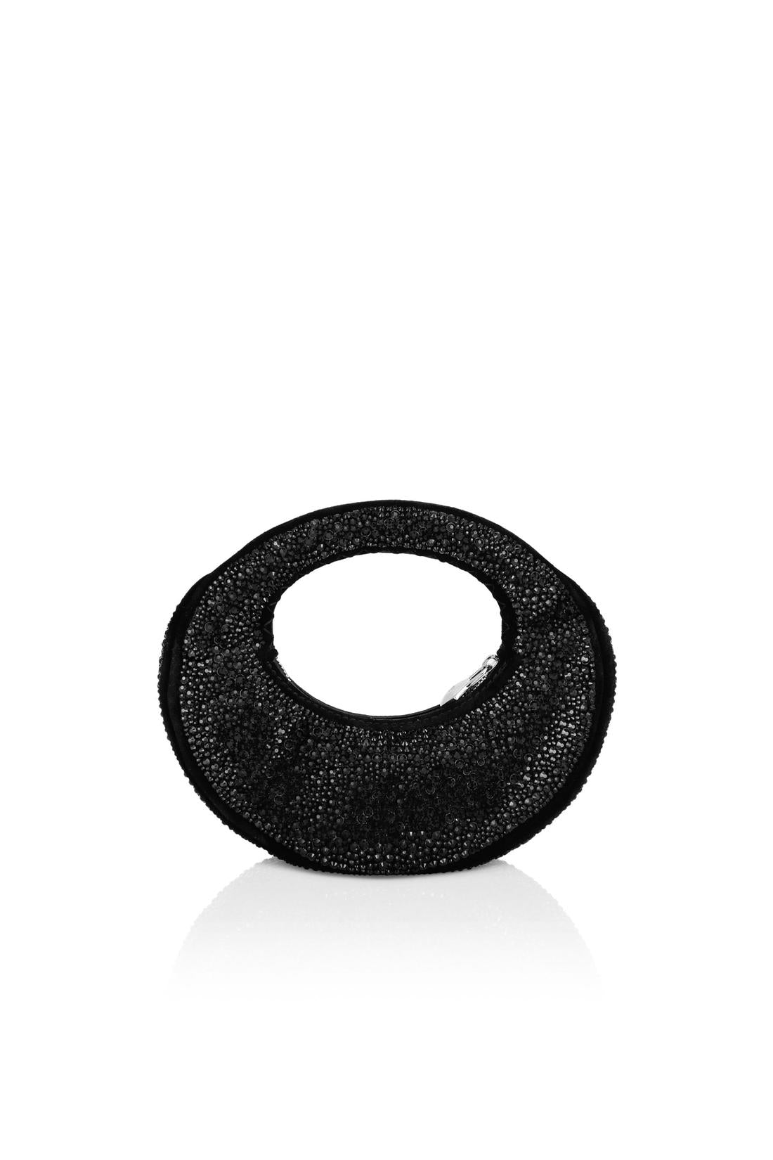 Philipp Plein Suede Mini Handle Bag Strass, Taschen