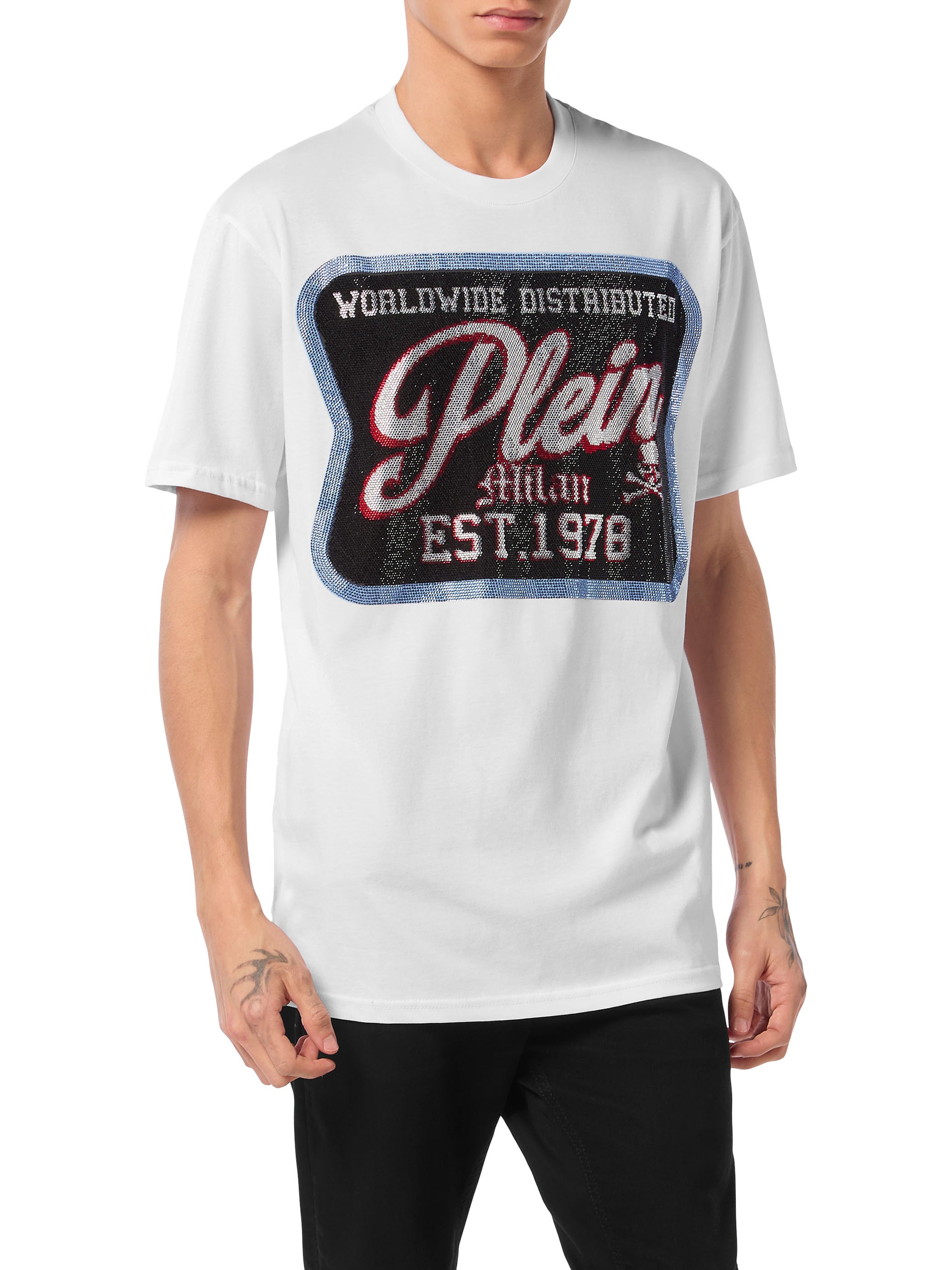 Round Neck T-Shirt Patch Plein Milan