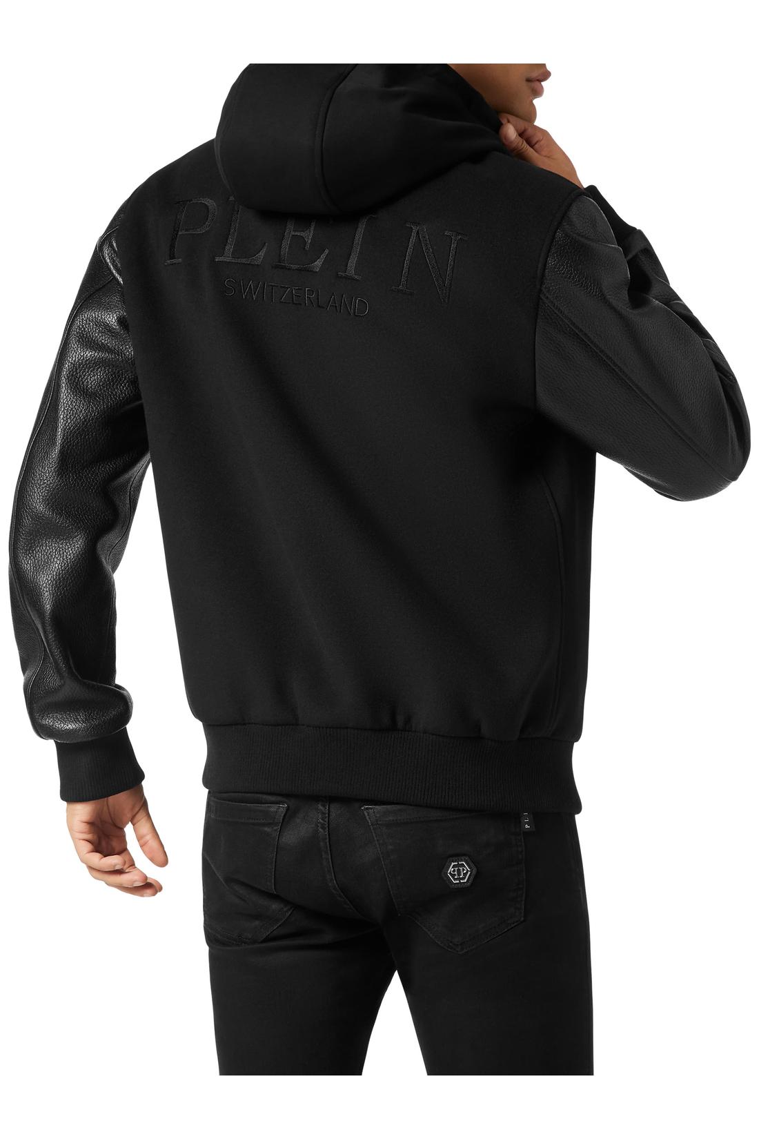 Philipp Plein Hooded Varsity Bomber Jacket, Jacken & Mäntel