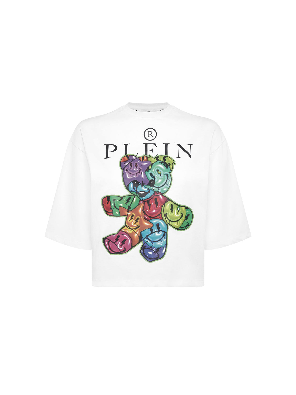 Cropped T-Shirt Round Neck Teddy