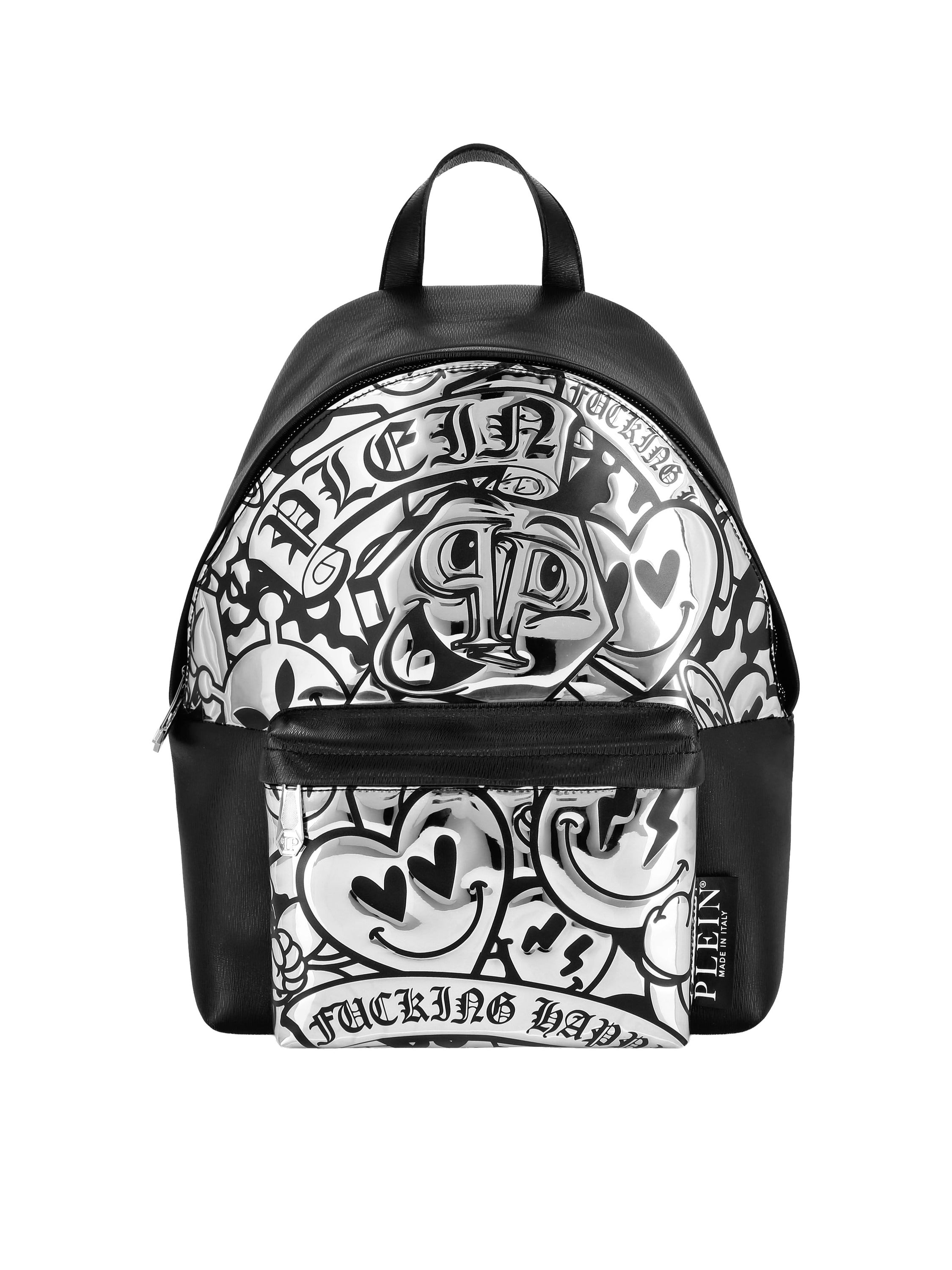 Mirror Leather Backpack Smile