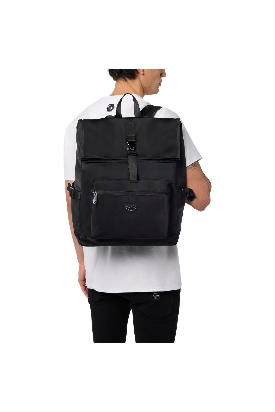 Plein Sport Nylon Box Backpack, Taschen