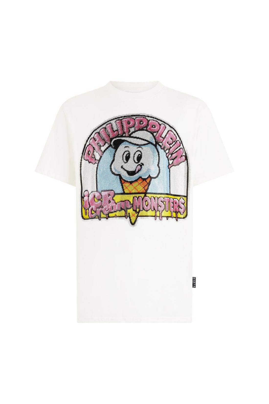 Philipp Plein Round Neck T-Shirt Ice Cream Monsters, Shirts