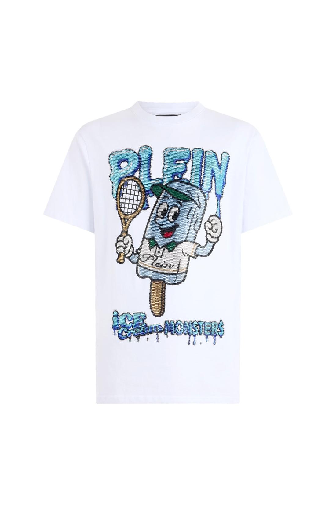 Philipp Plein Round Neck T-Shirt Ice Cream Tennis, Shirts