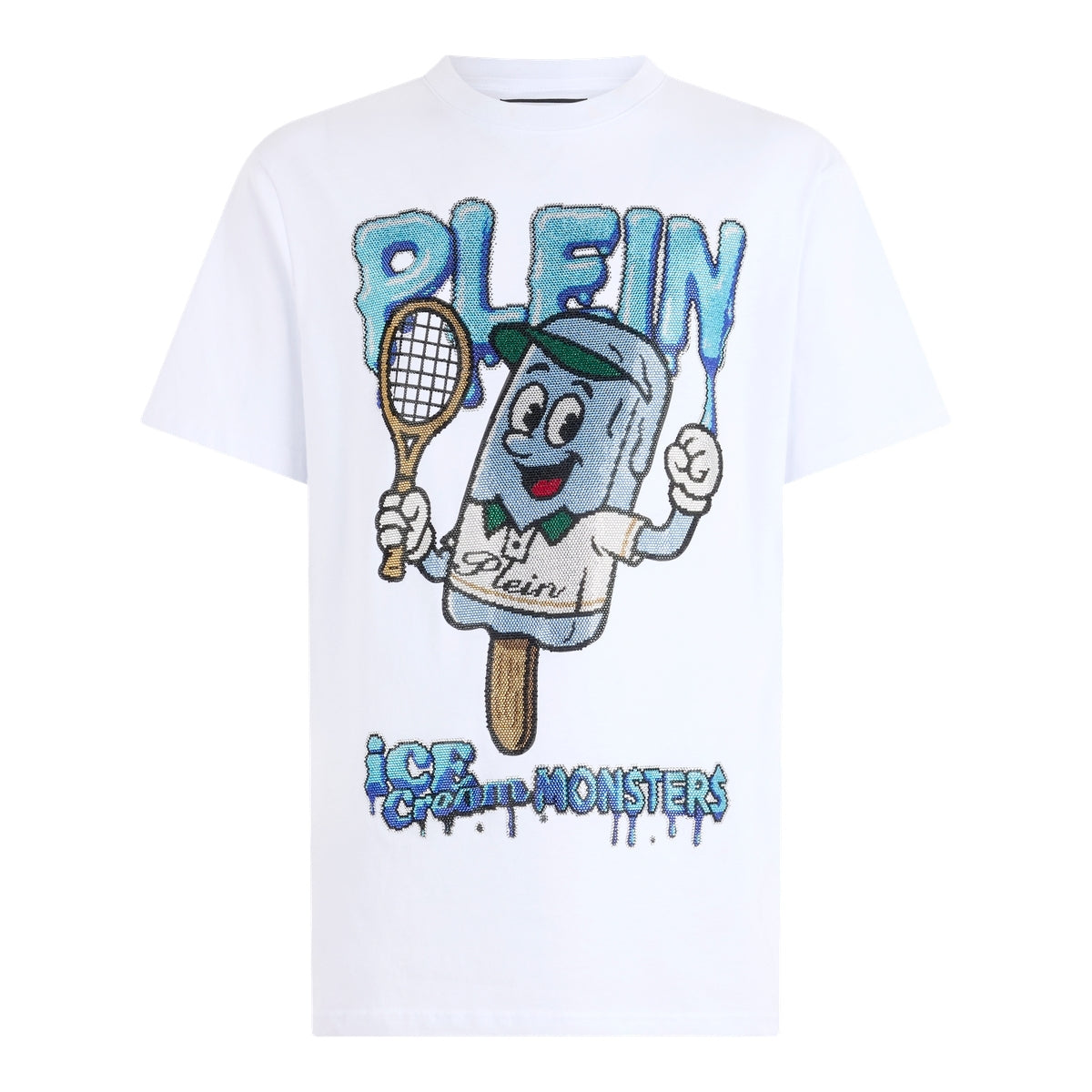 Round Neck T-Shirt Ice Cream Tennis
