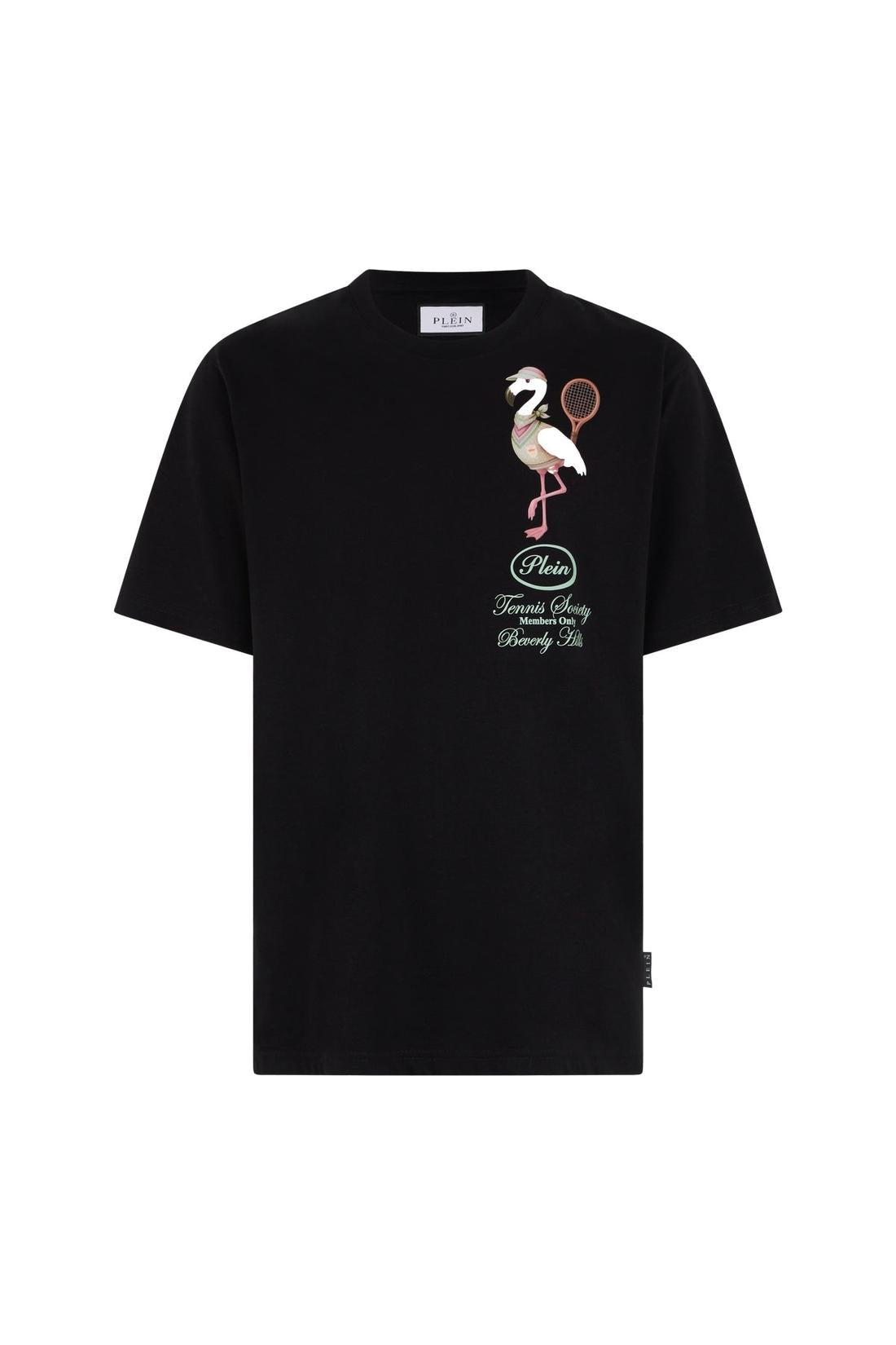 Philipp Plein Round Neck T-Shirt Flamingo Tennis Society, Shirts