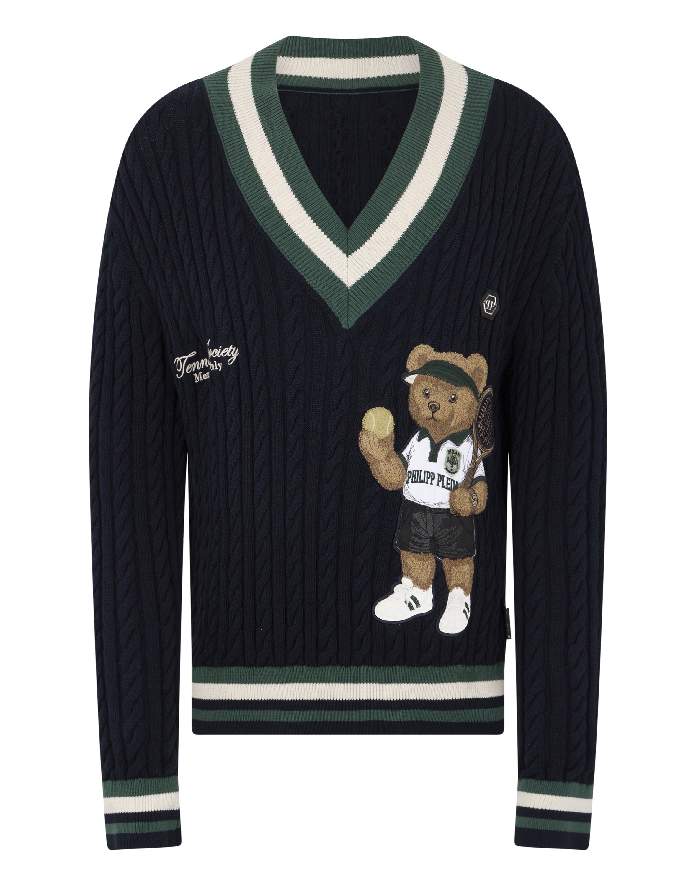 V-Neck Pullover Plein Tennis