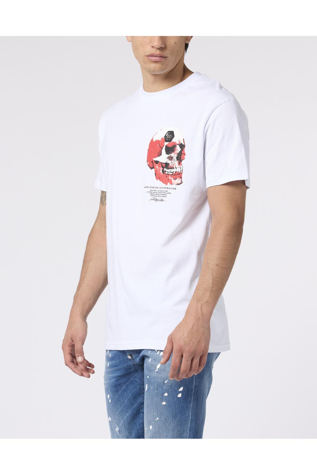 Philipp Plein Roundneck T-Shirt Puffy Red Skull Skull, Shirts