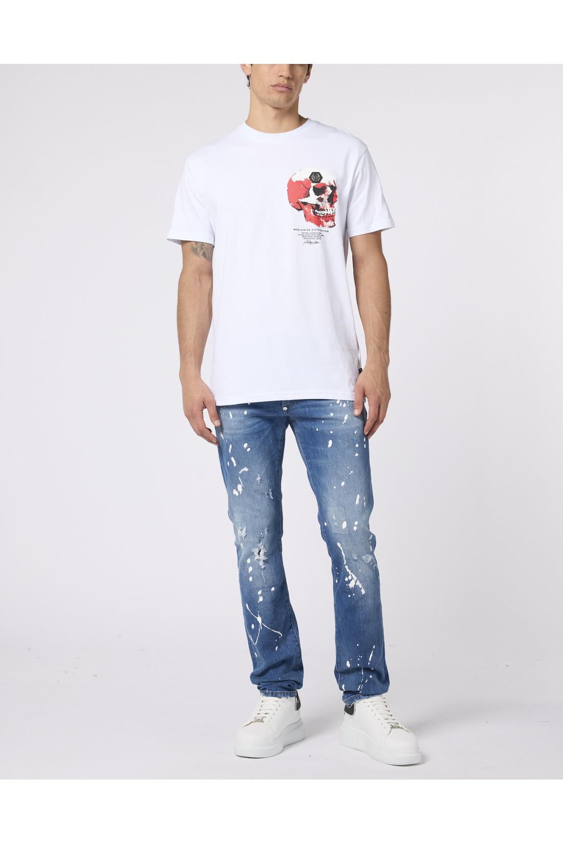 Philipp Plein Roundneck T-Shirt Puffy Red Skull Skull, Shirts