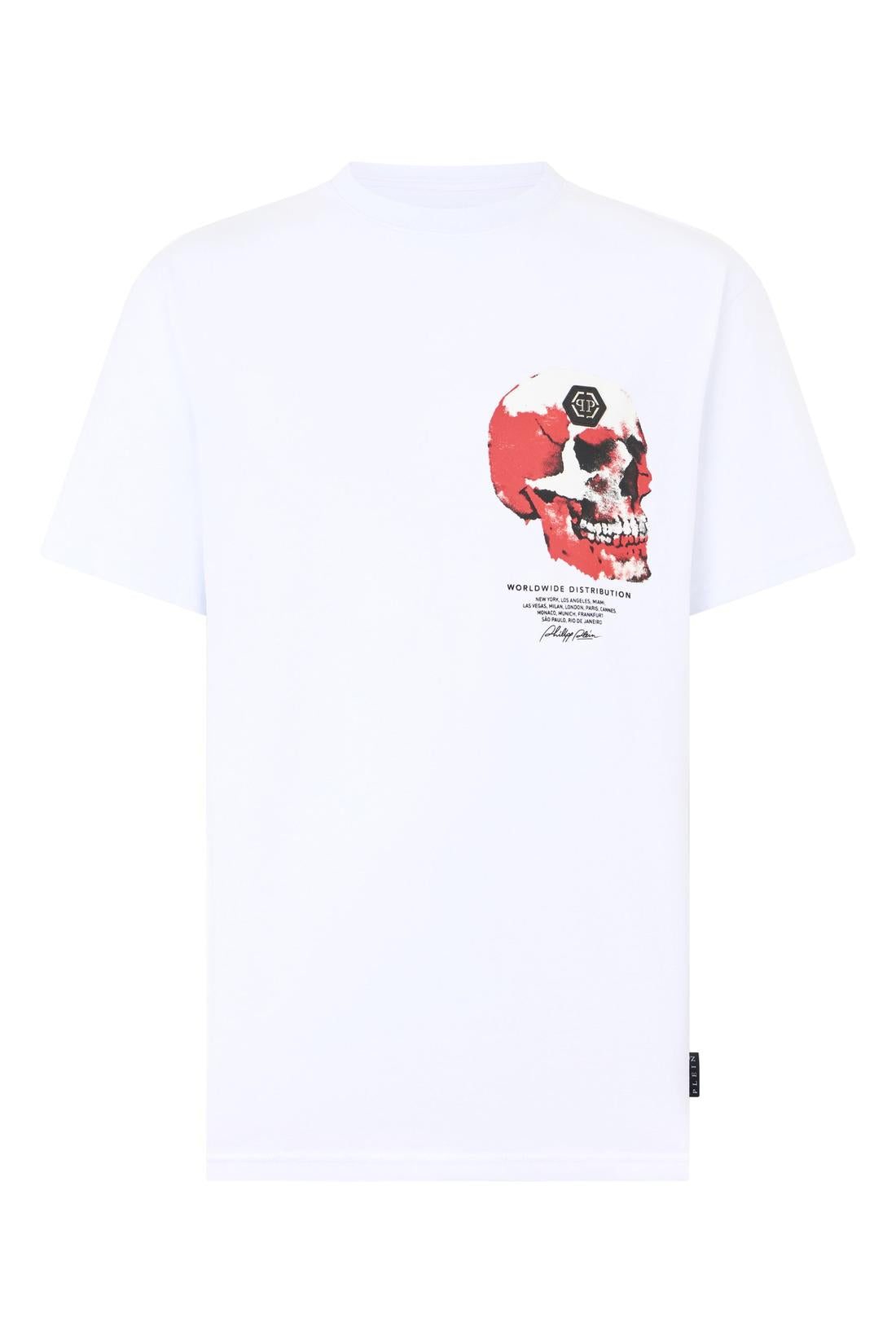Philipp Plein Roundneck T-Shirt Puffy Red Skull Skull, Shirts