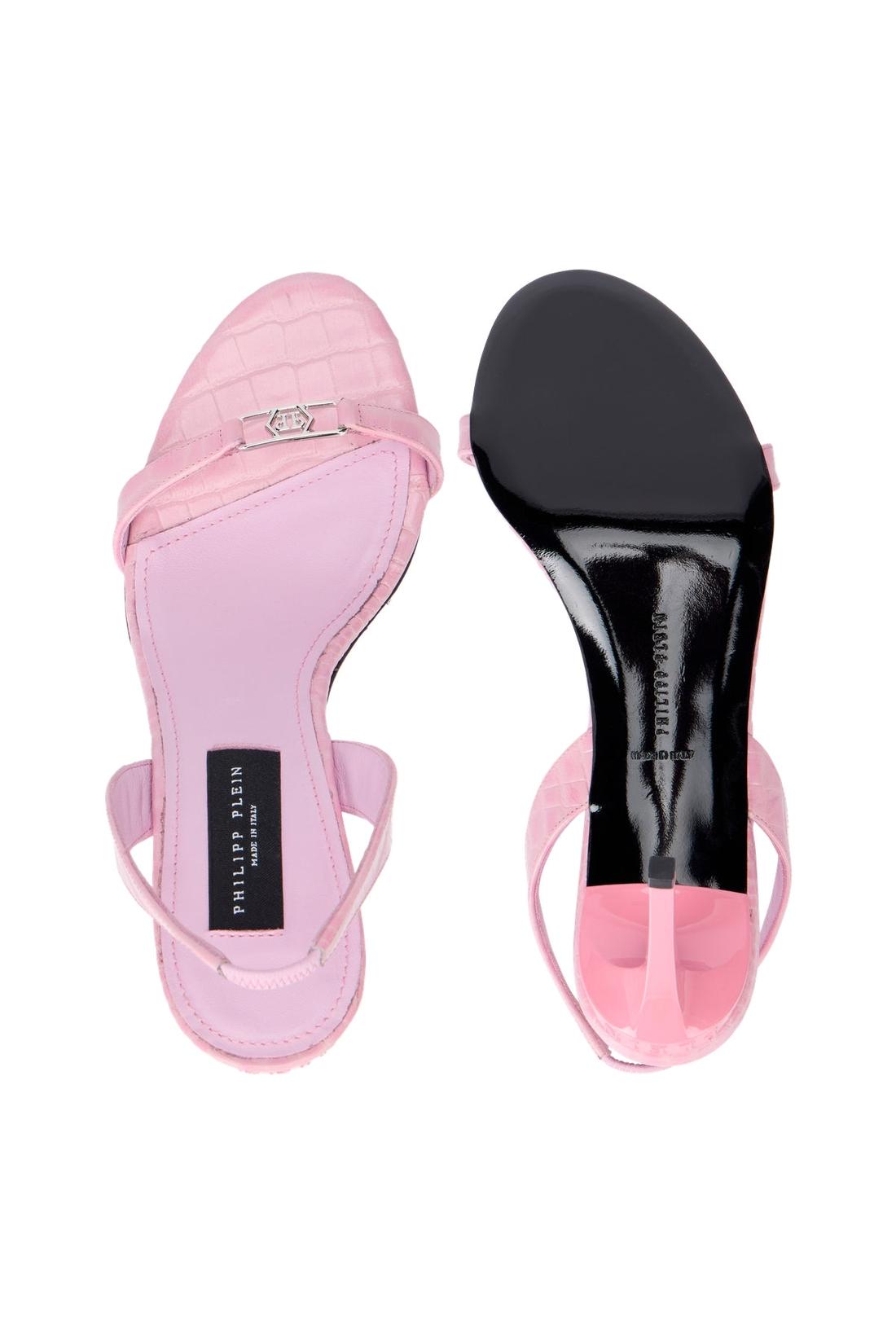Philipp Plein High Heels Sandals Hexagon 9, Schuhe