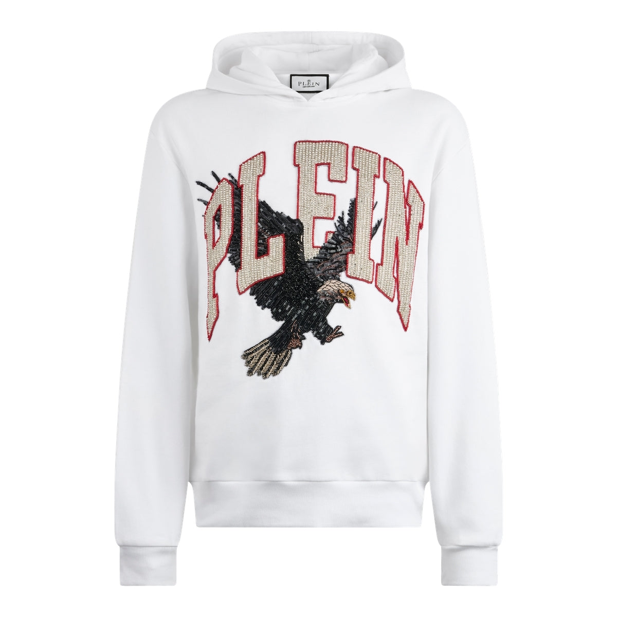 Washed Hoodie Sweatshirt Plein Eagle