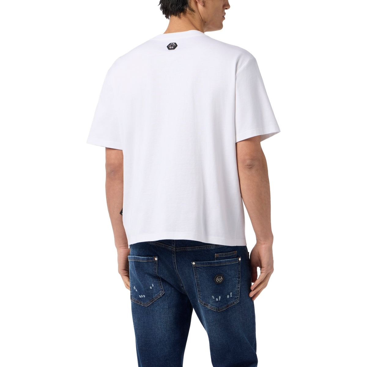 Washed Round Neck T-Shirt Plein Eagle
