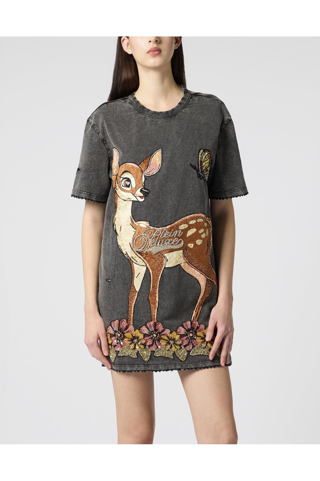 Philipp Plein Open Back Destroyed T-Shirt Dress Fairy, Shirts