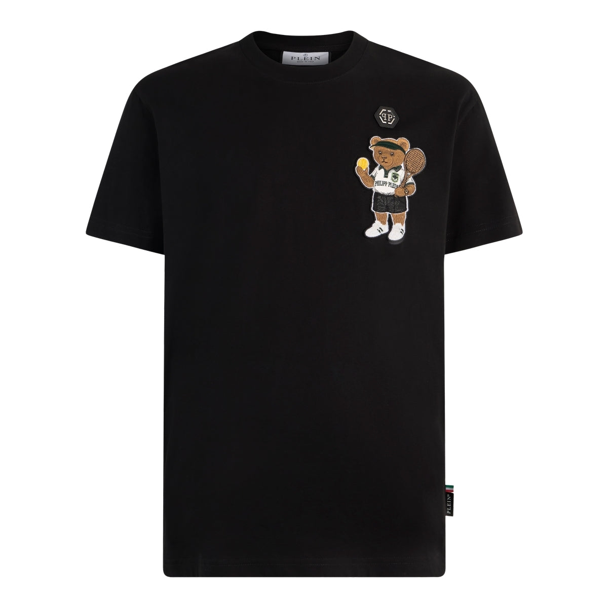 Round Neck T-Shirt Teddy Tennis Patch