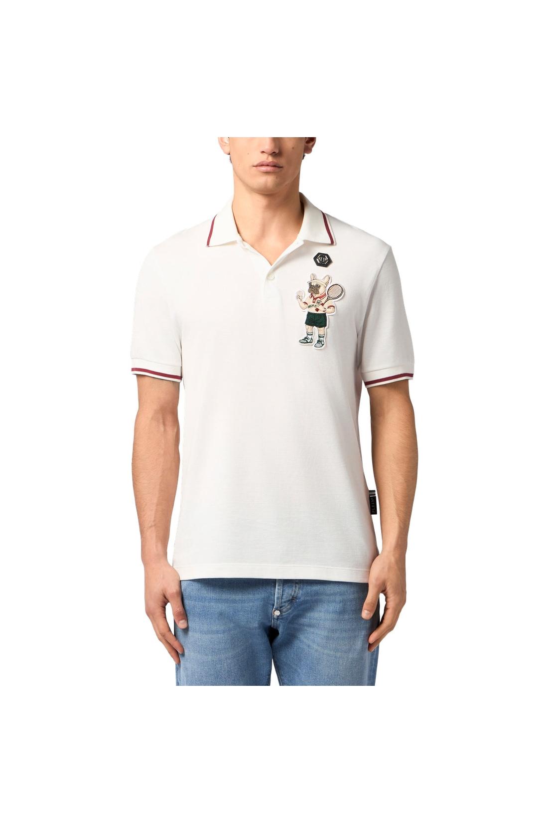 Philipp Plein Polo T-Shirt New York Tennis Patch, Shirts