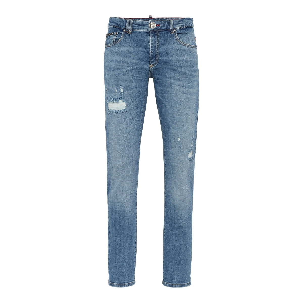 Destroyed Super Straight Cut Jeans