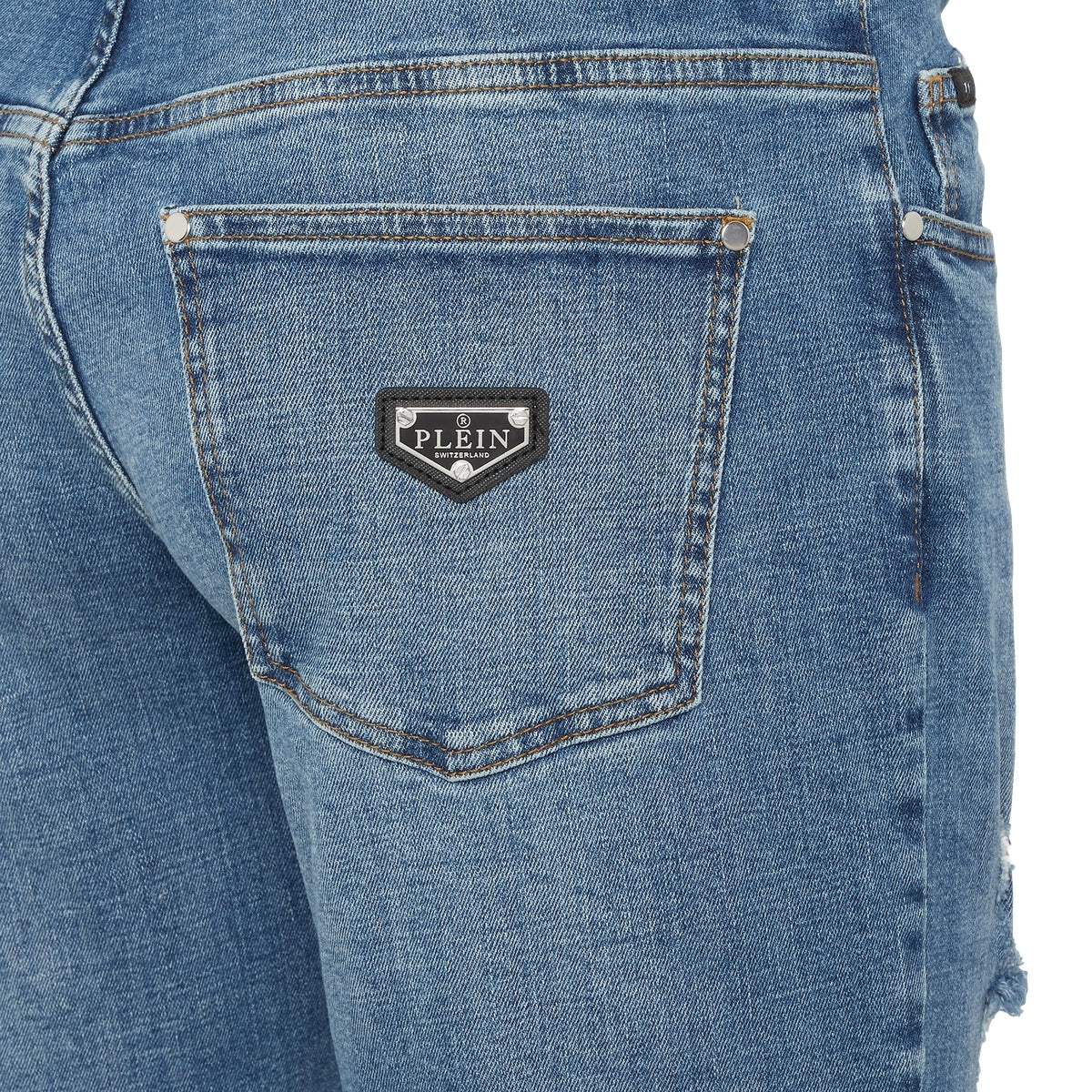 Destroyed Super Straight Cut Jeans