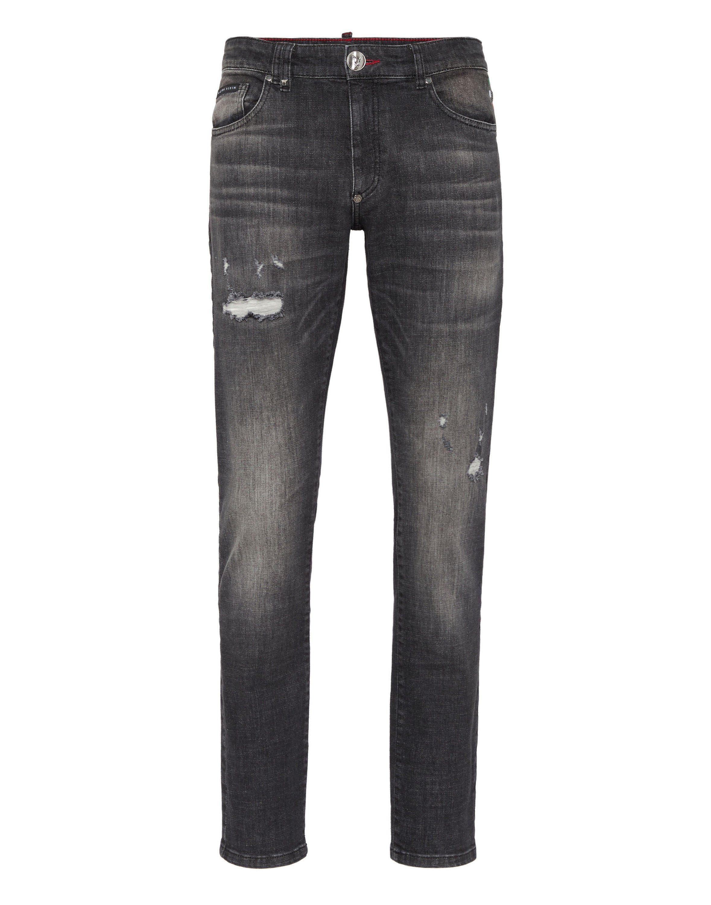 Destroyed Super Straight Cut Jeans