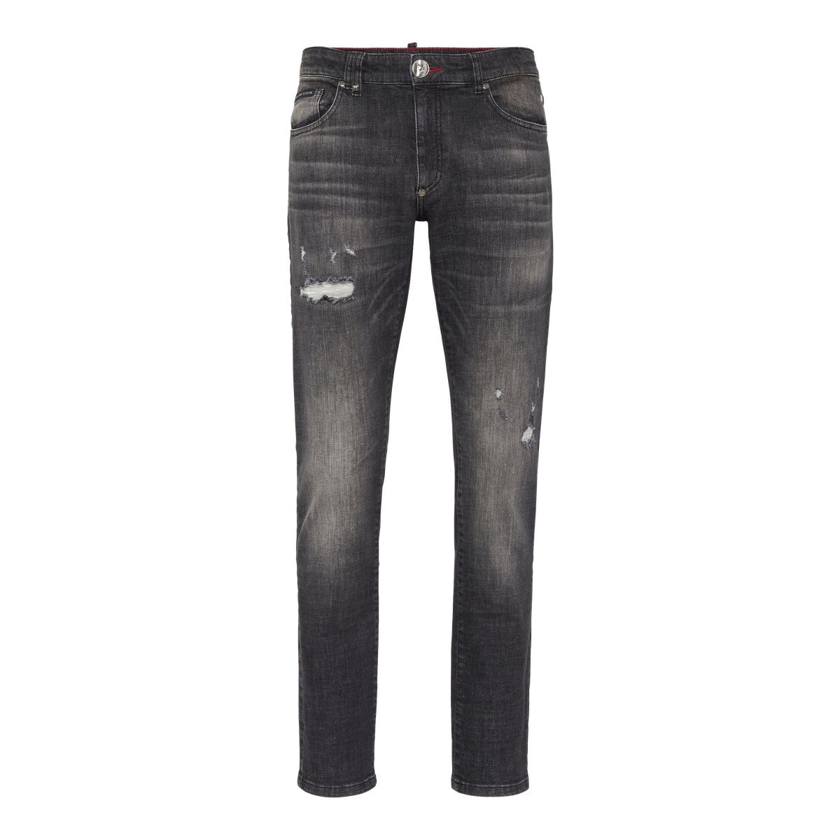 Destroyed Super Straight Cut Jeans