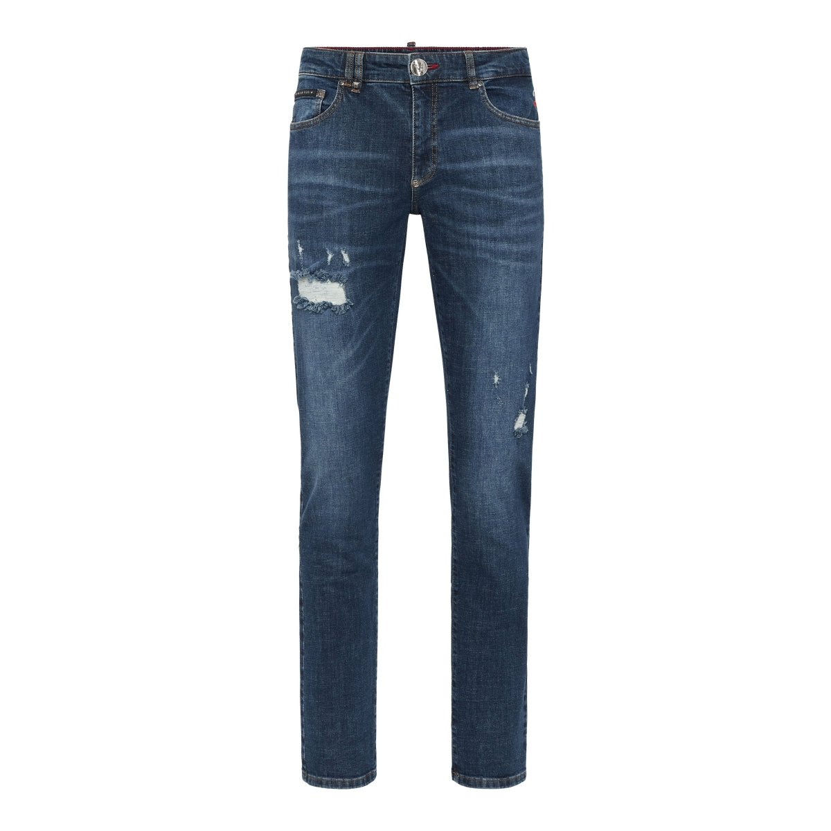 Destroyed Super Straight Cut Jeans