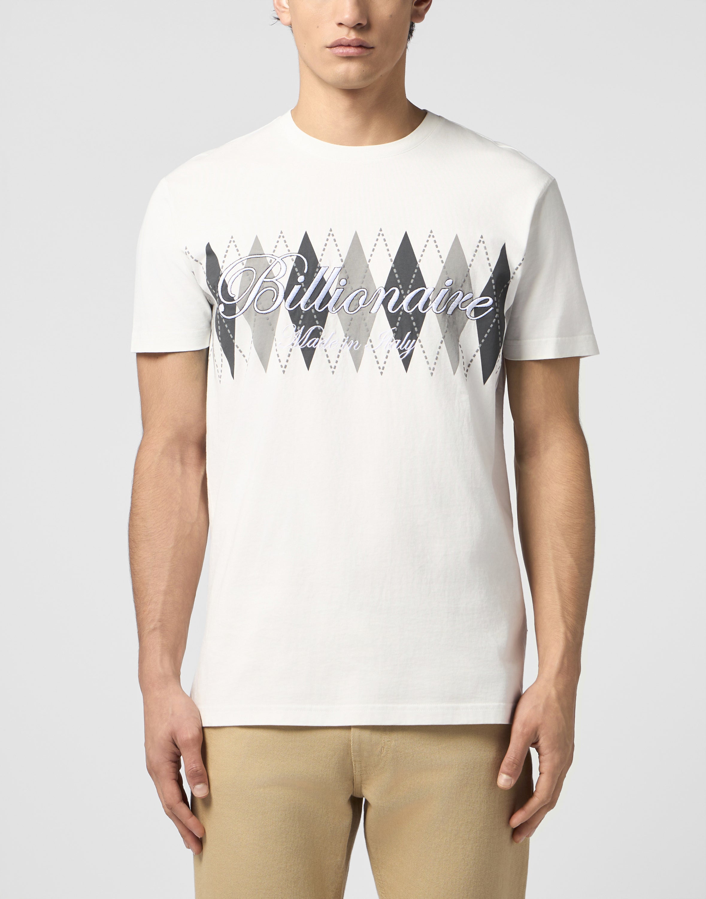 Embroidered T-shirt Round Neck SS