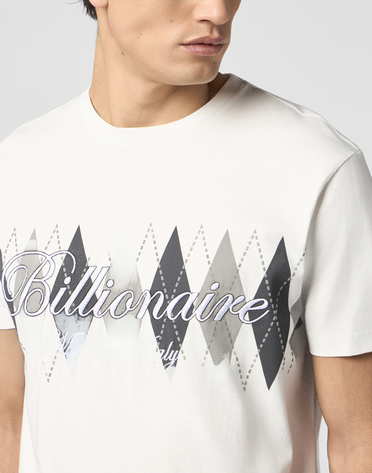 Embroidered T-shirt Round Neck SS