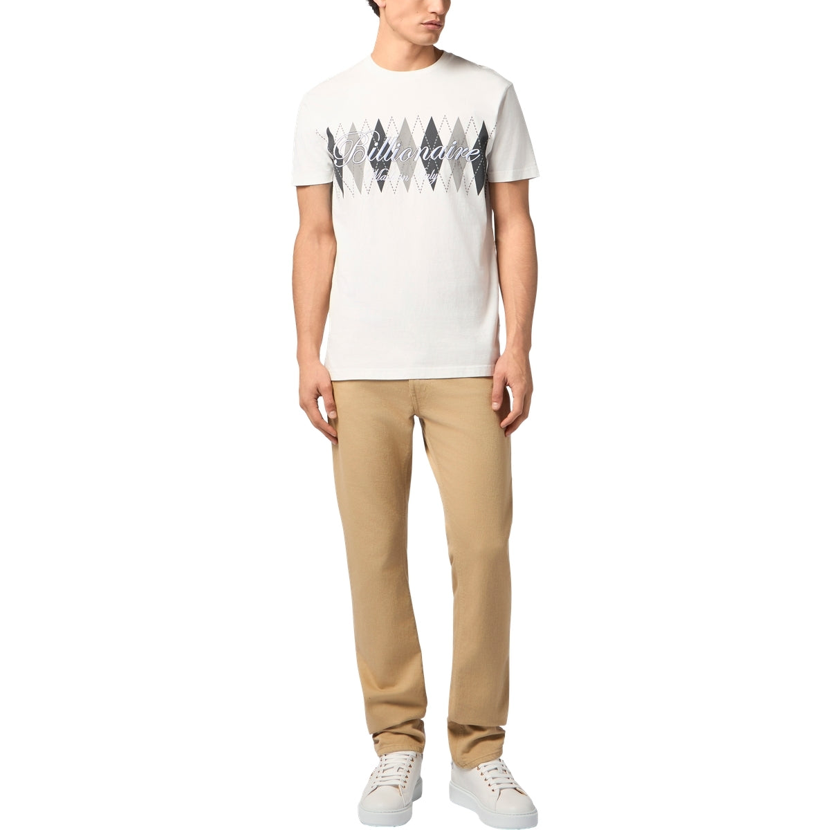 Embroidered T-shirt Round Neck SS