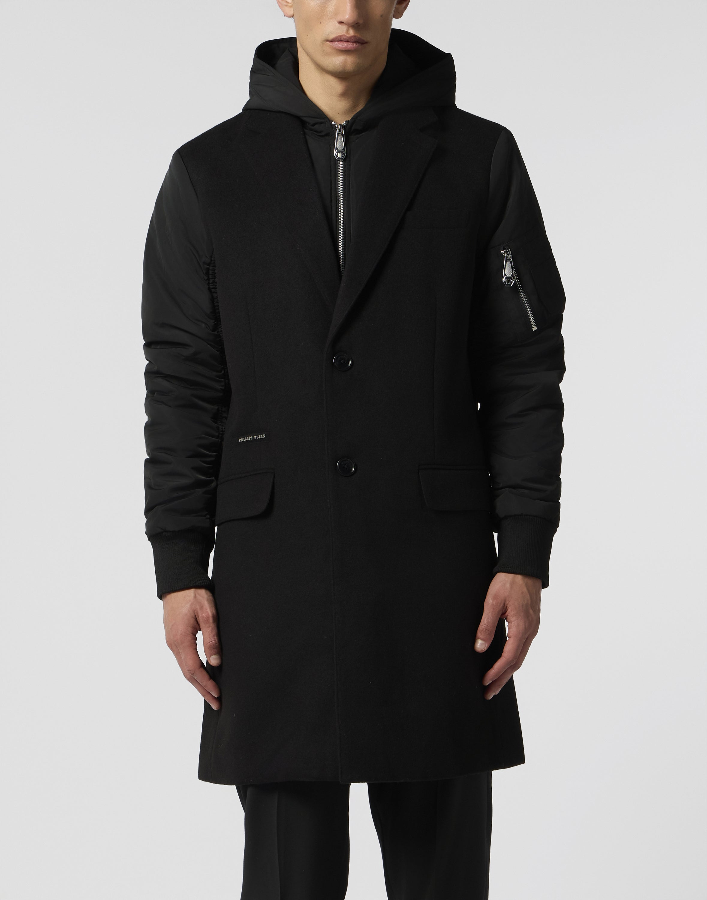 Single Breast Hooded Coat