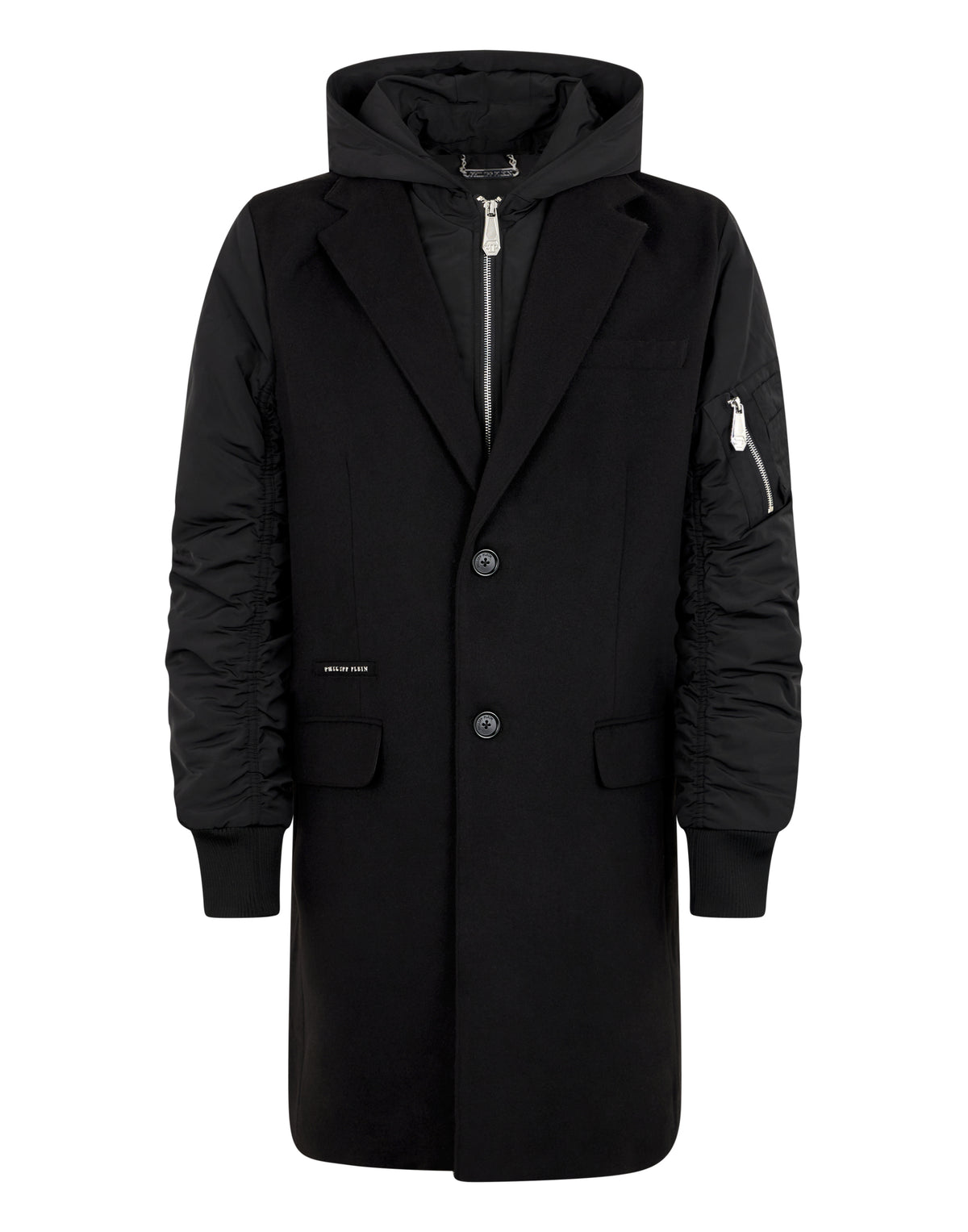 Single Breast Hooded Coat