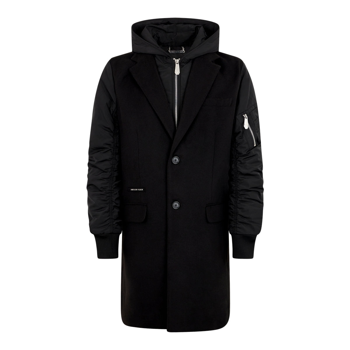 Single Breast Hooded Coat
