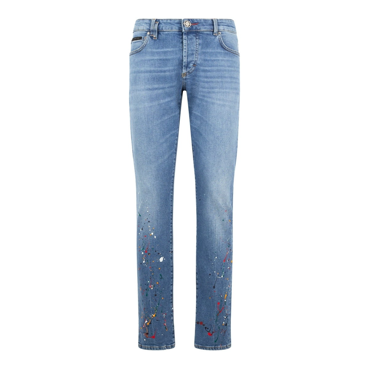 Super Straight Cut Jeans Paint