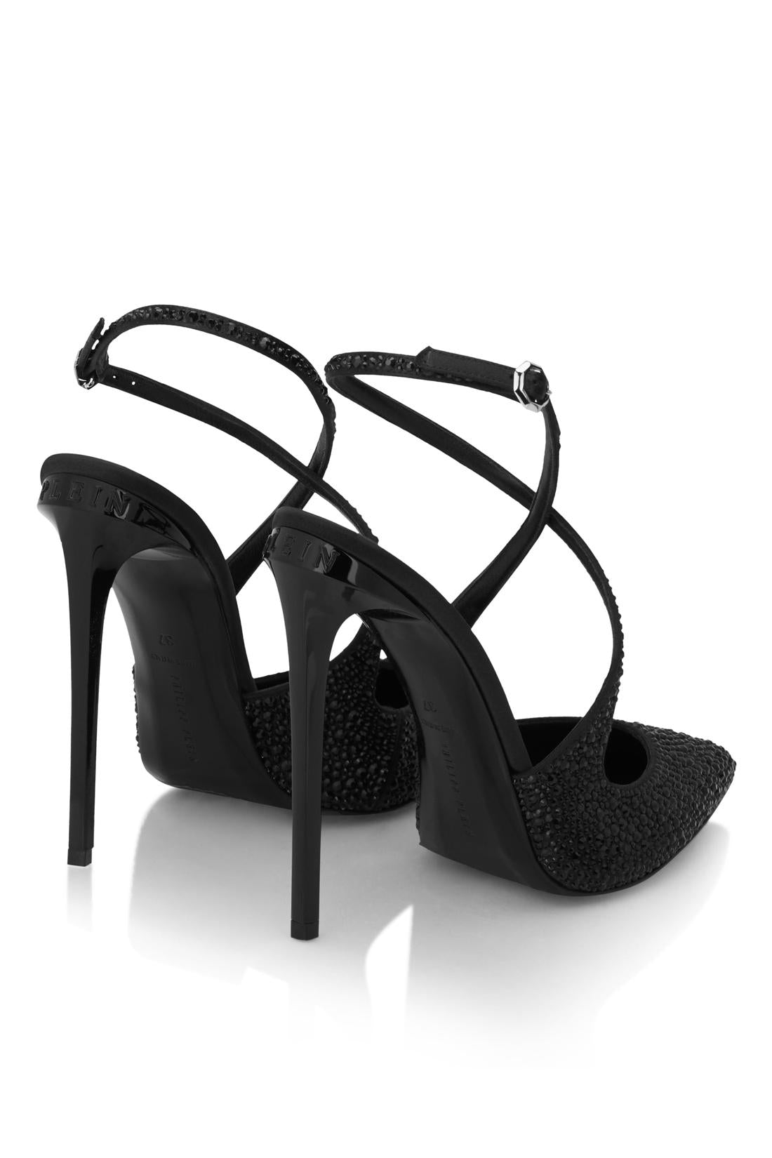 Philipp Plein Slingback Shoes Strass, Schuhe
