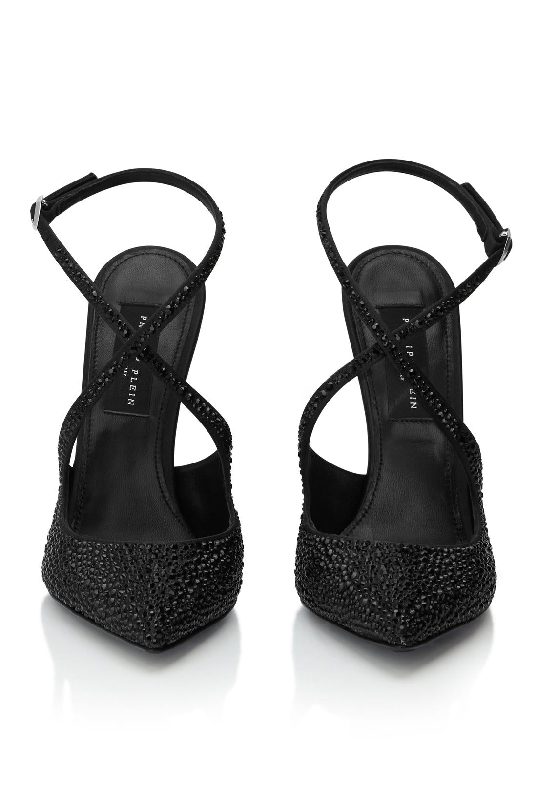 Philipp Plein Slingback Shoes Strass, Schuhe