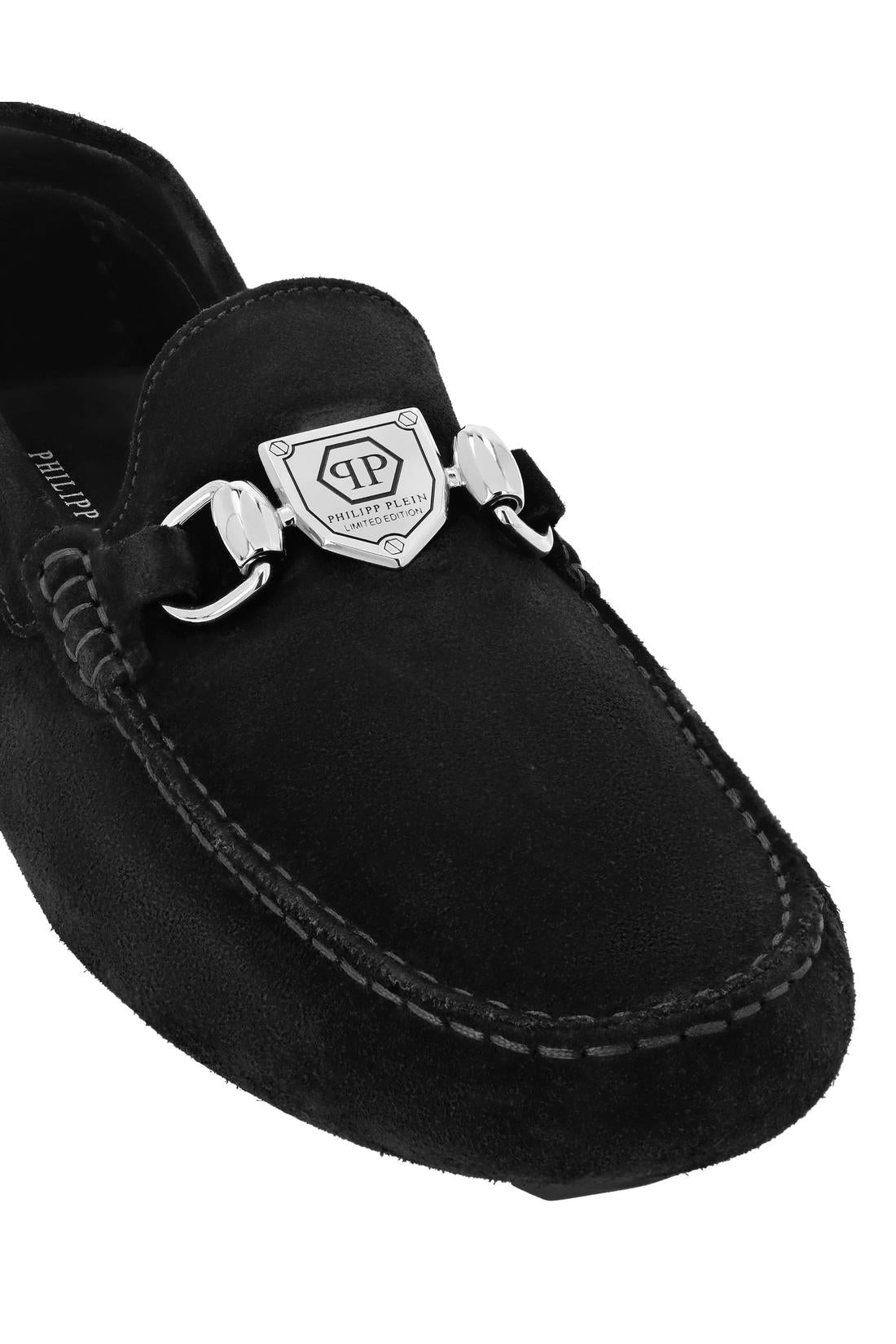 Philipp Plein Driver Suede Moccasins, Schuhe