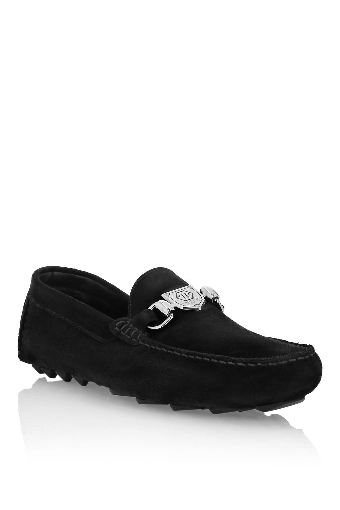 Philipp Plein Driver Suede Moccasins, Schuhe