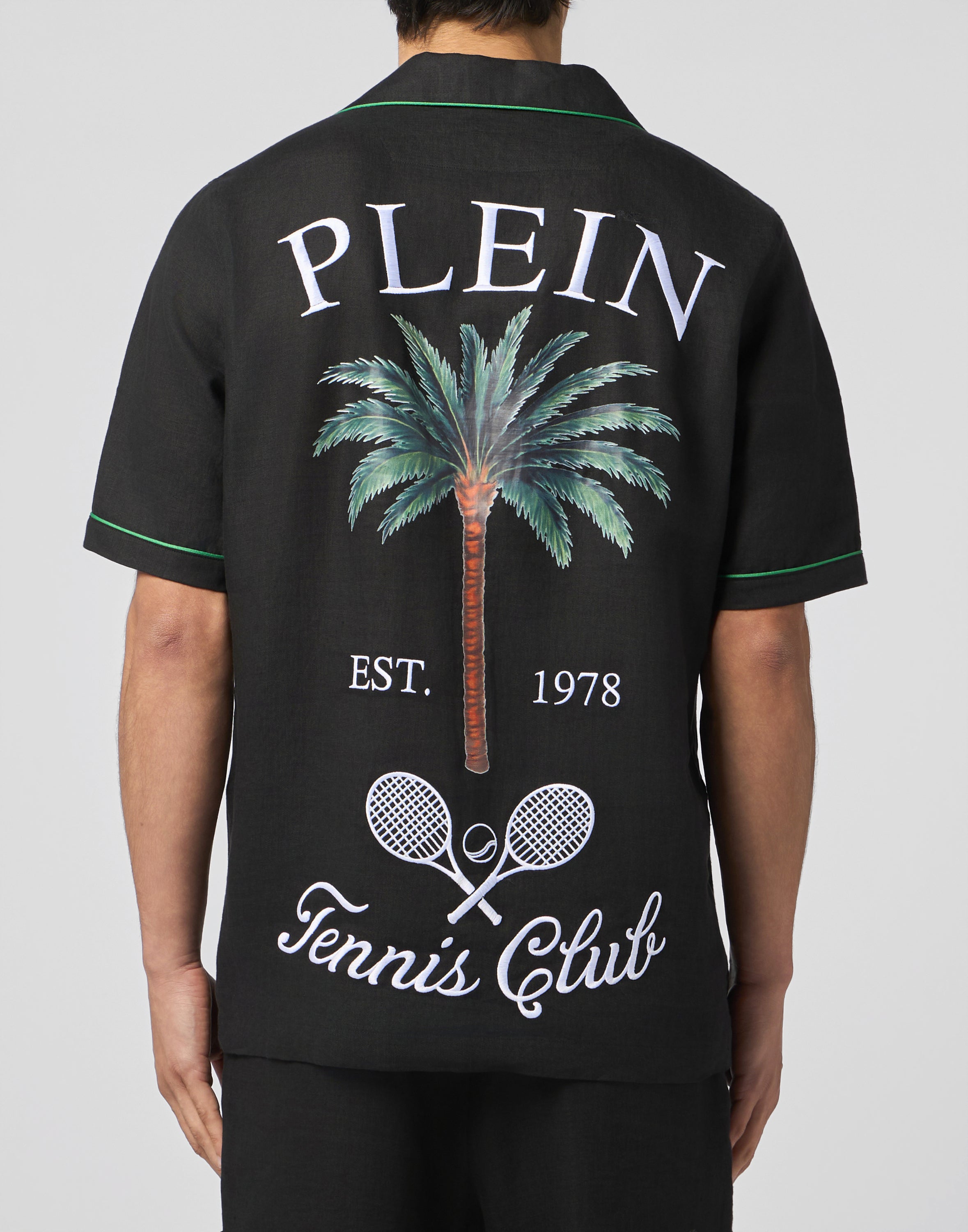 Linen Bowling Shirt Plein Tennis