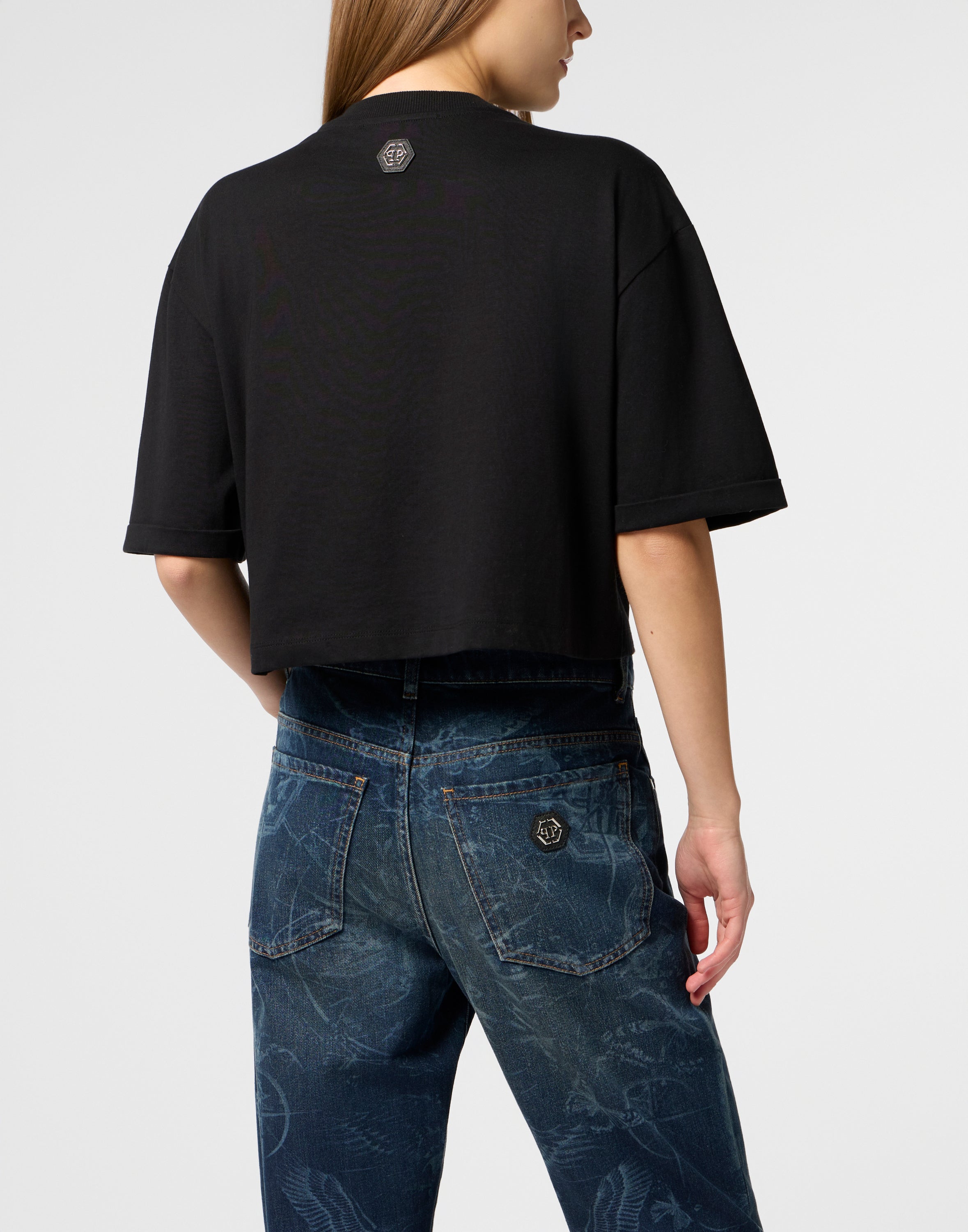 Cropped T-Shirt Tattoo Strass