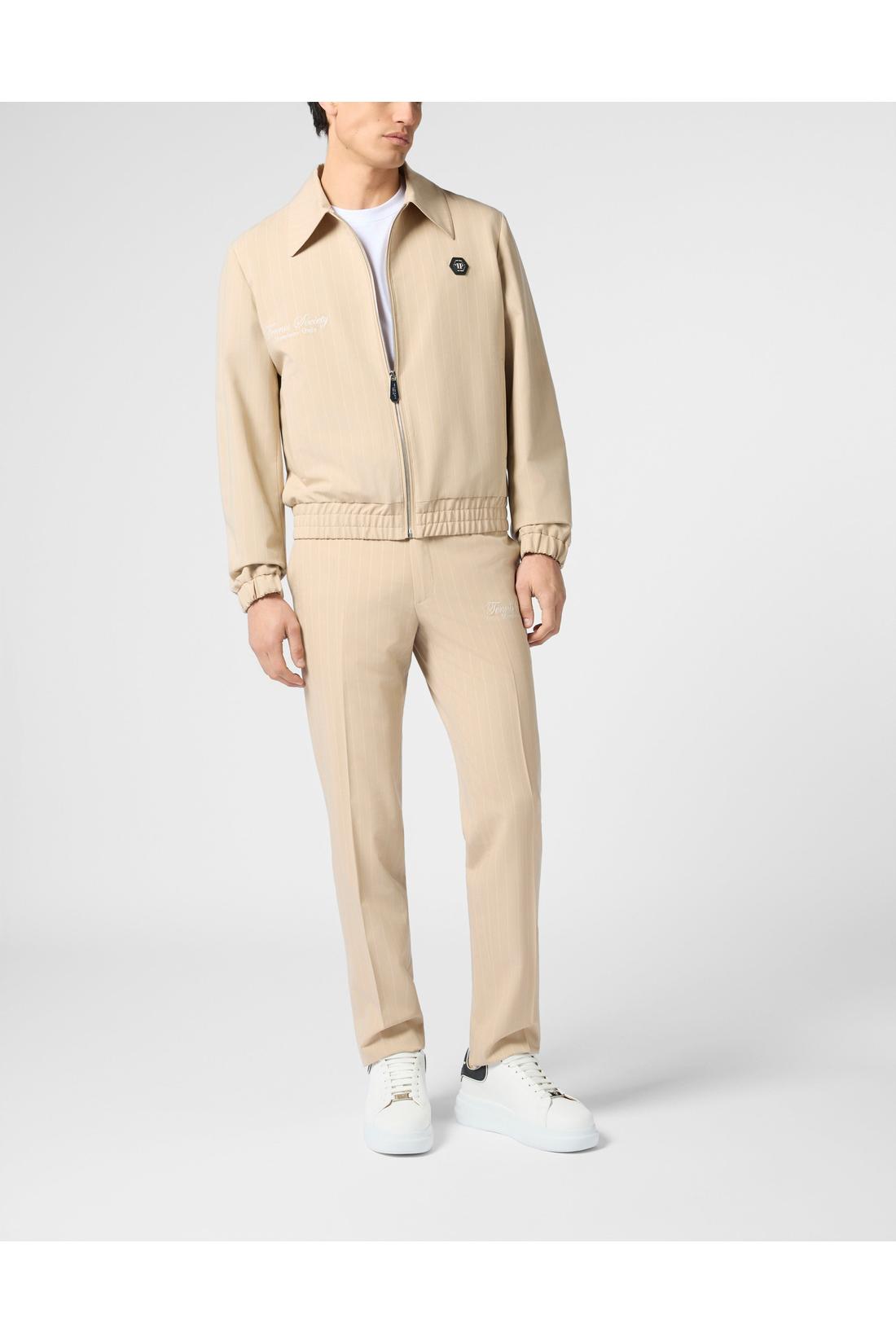 Philipp Plein Joy Fit Trousers Pinstripe Tennis, Hosen