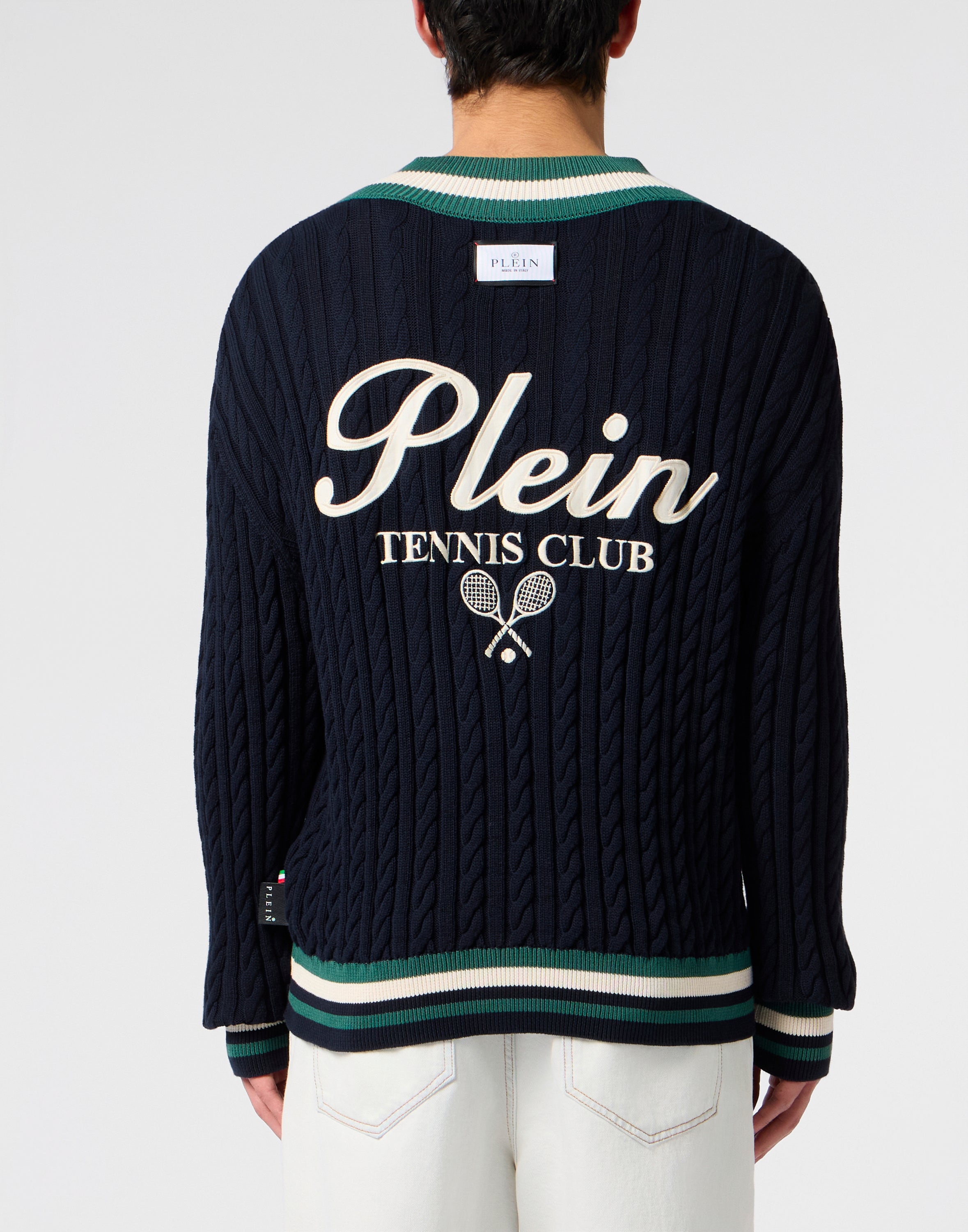 V-Neck Pullover Plein Tennis