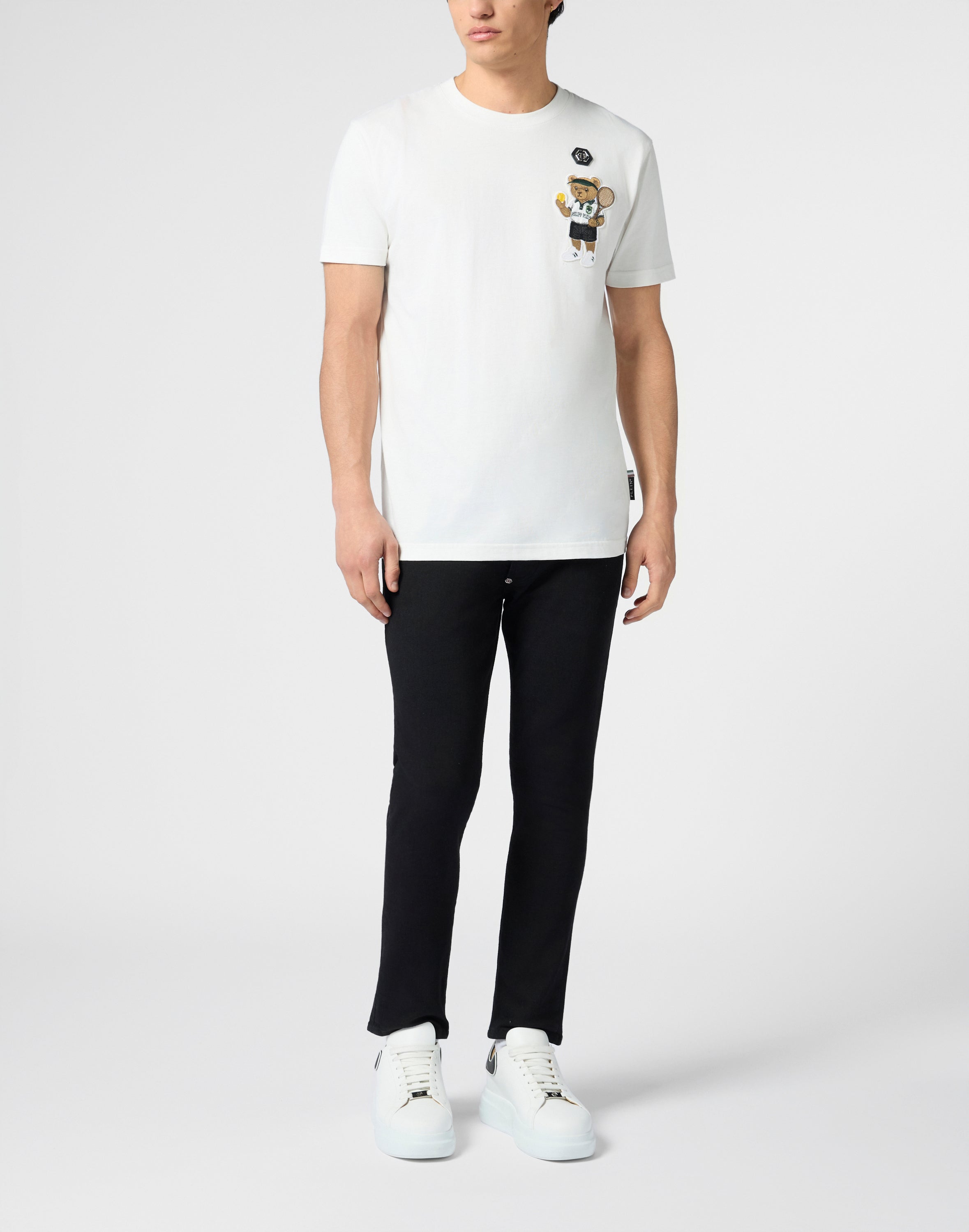 Round Neck T-Shirt Teddy Tennis Patch