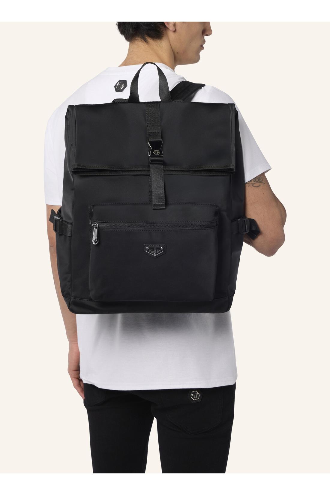 Plein Sport Nylon Box Backpack, Taschen