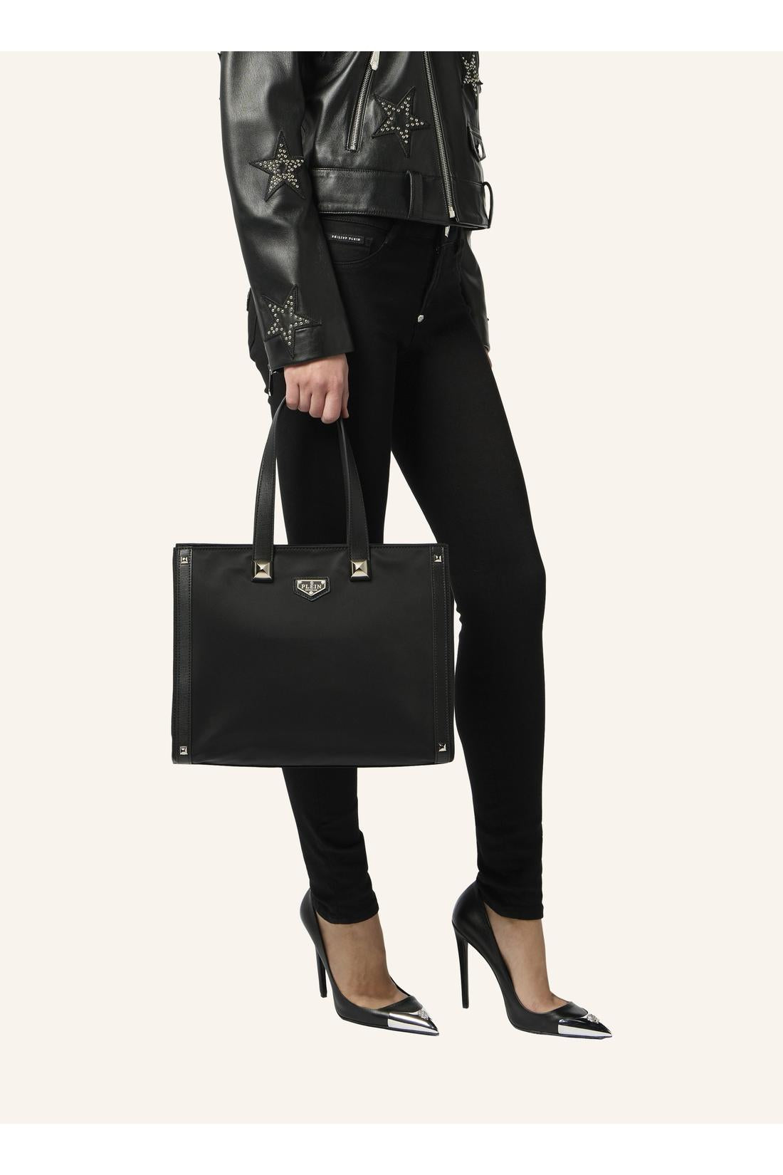 Philipp Plein Nylon Tote Bag Studs, Taschen
