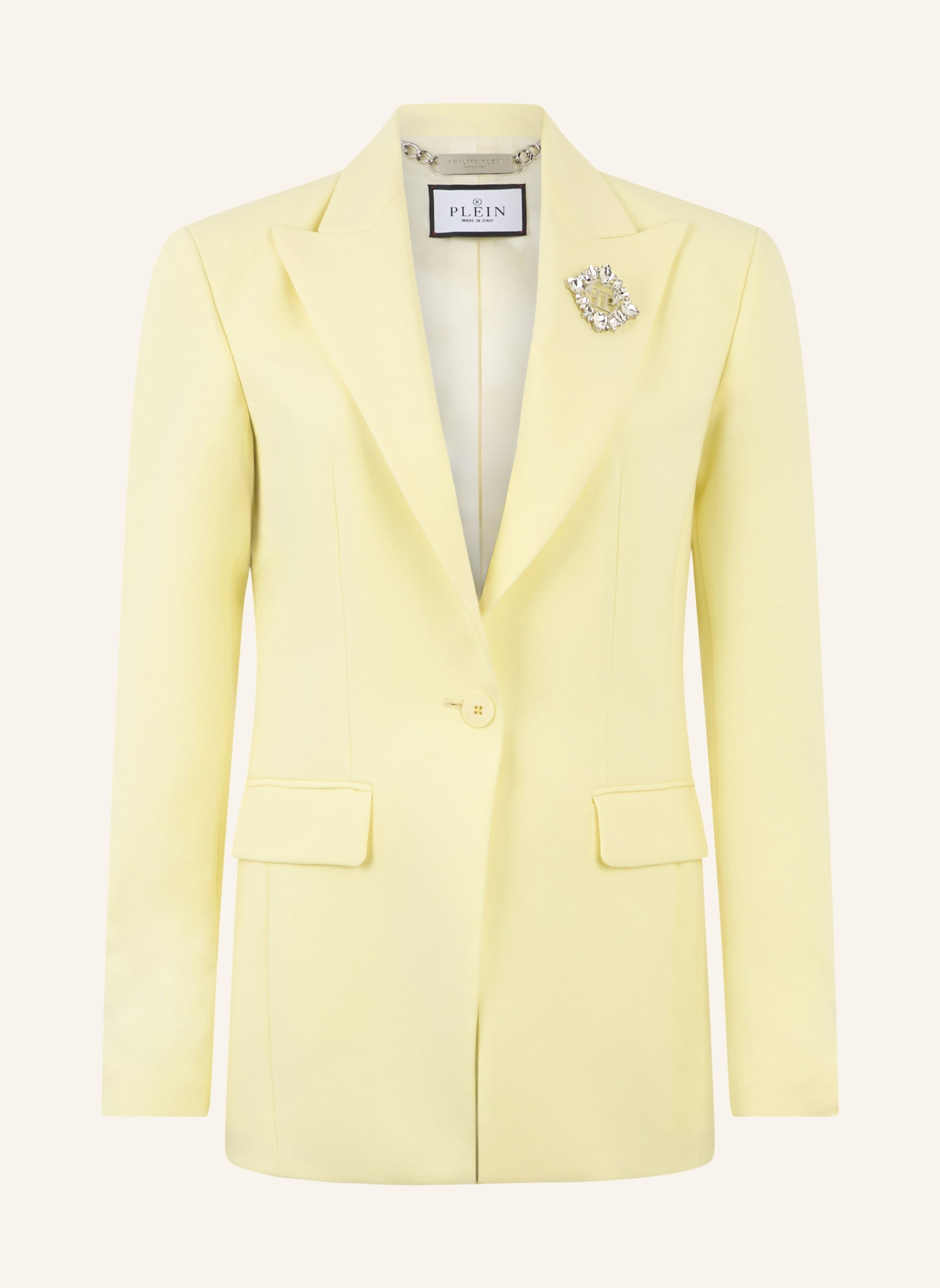 Wool Fitted Single-Breasted Blazer