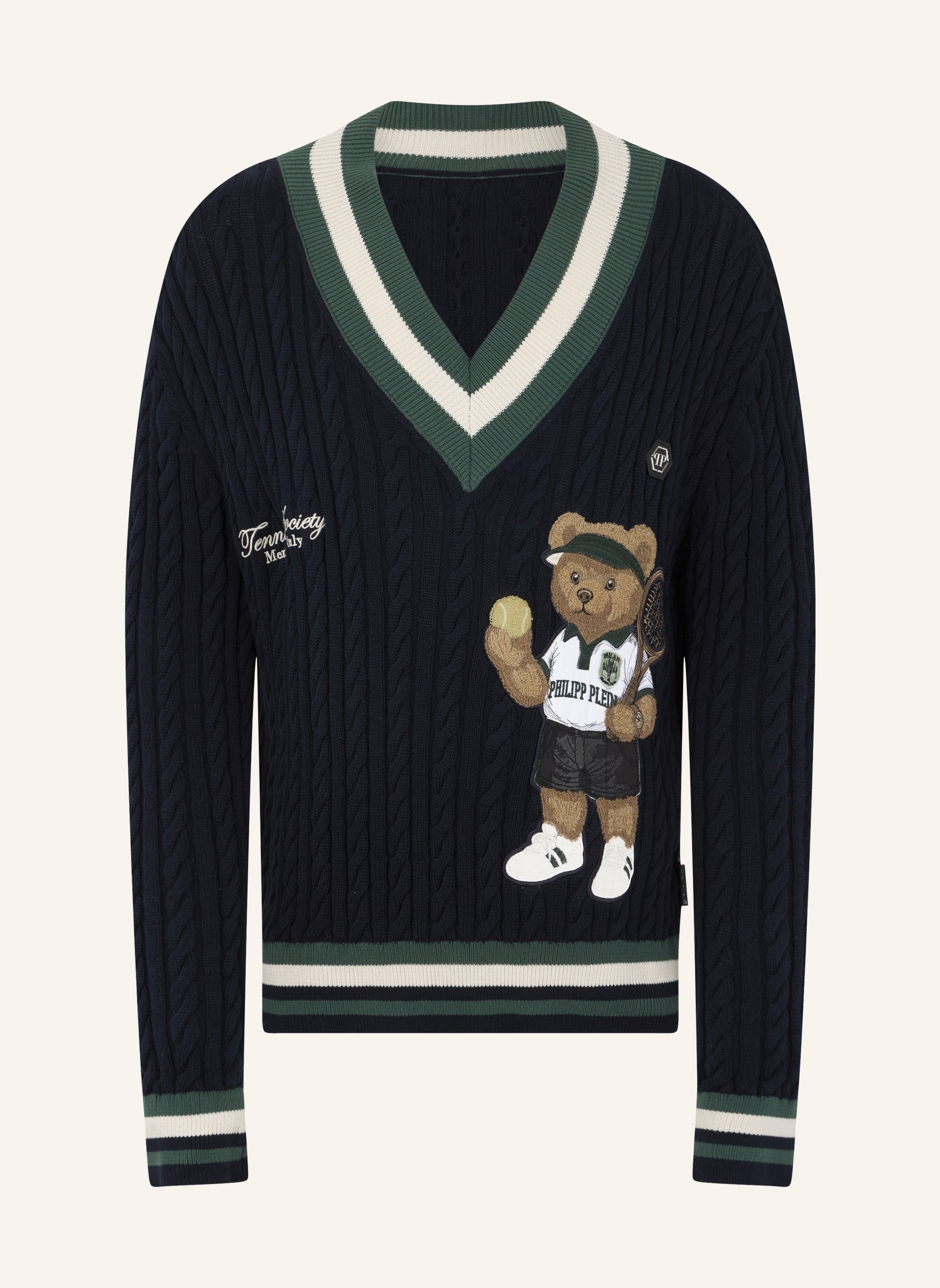 V-Neck Pullover Plein Tennis